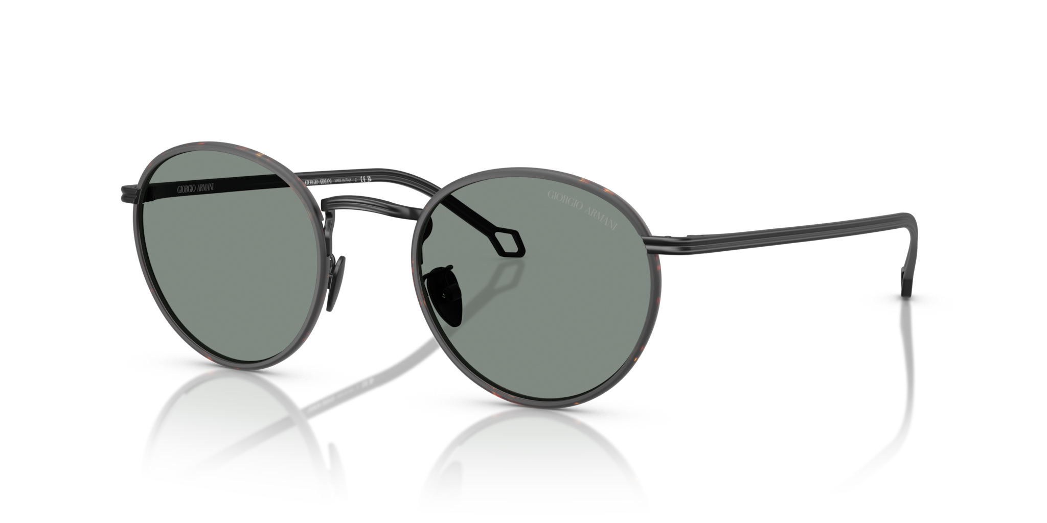 Occhiali da Sole Giorgio Armani AR6163J Uomo Nero Opaco - Originali