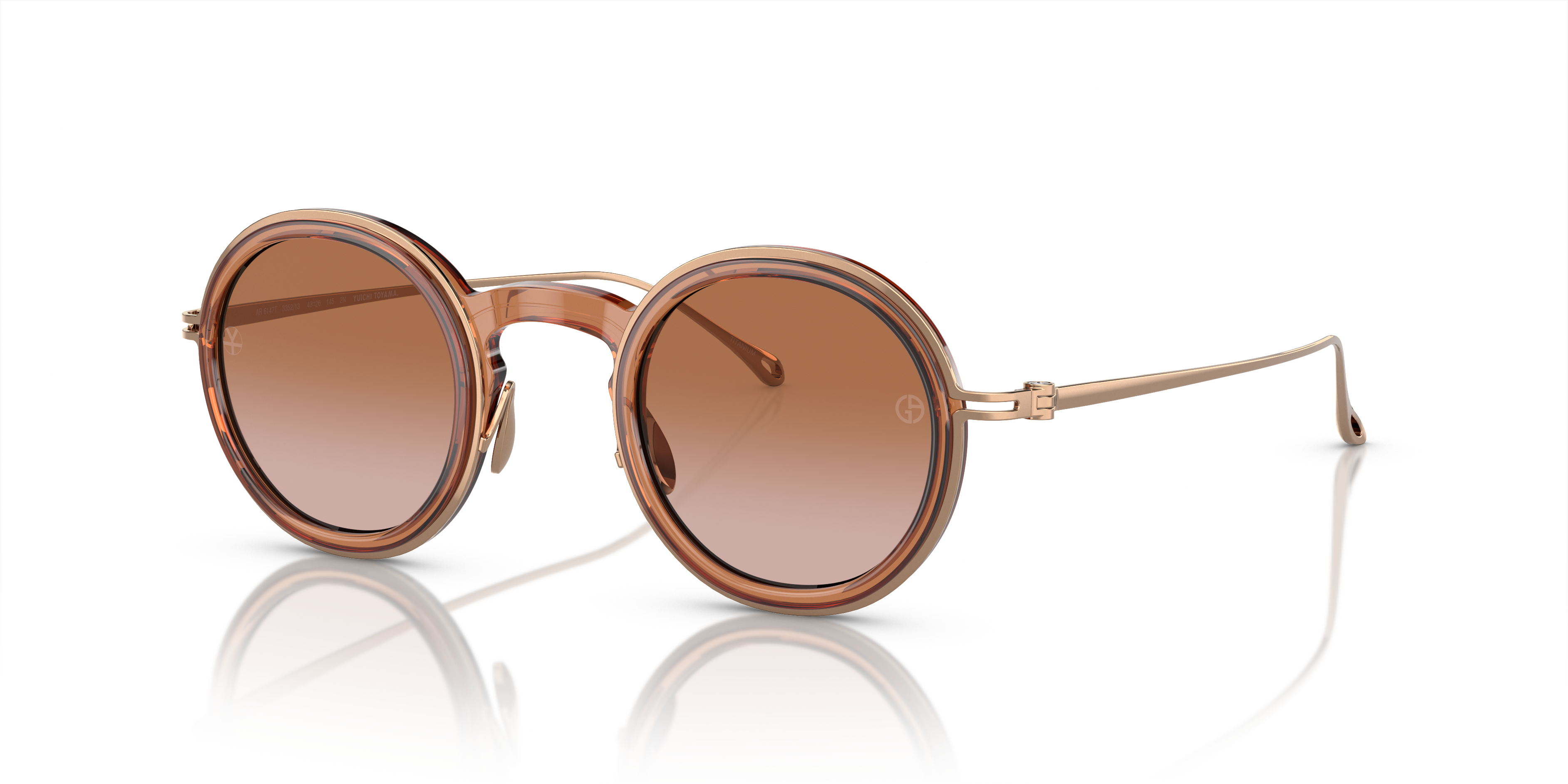 Occhiali da Sole Uomo Giorgio Armani AR6147T Marrone Trasparente