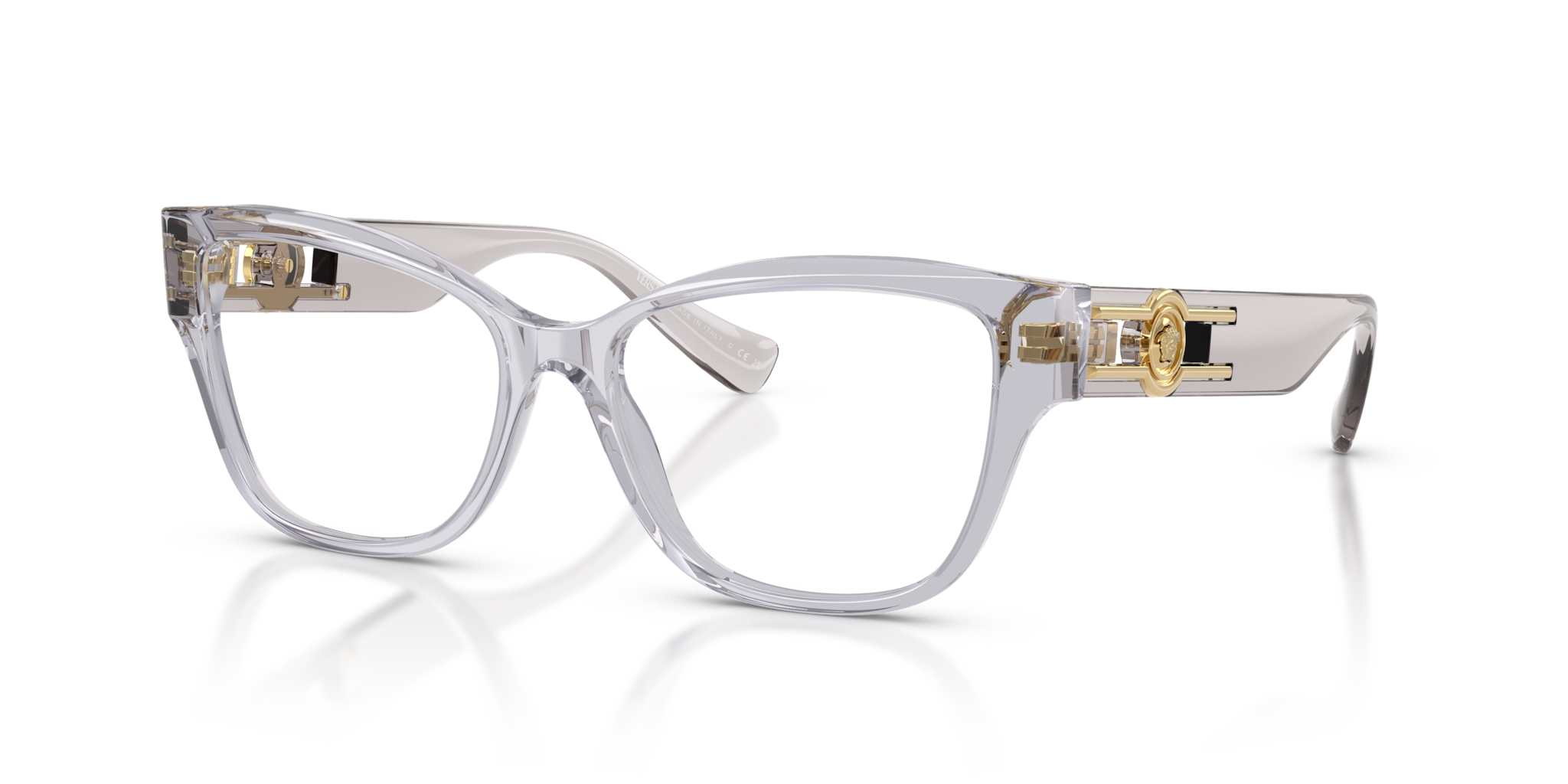 Versace 0VE3347 Occhiali da Vista Donna Grigio Chiaro Trasparente