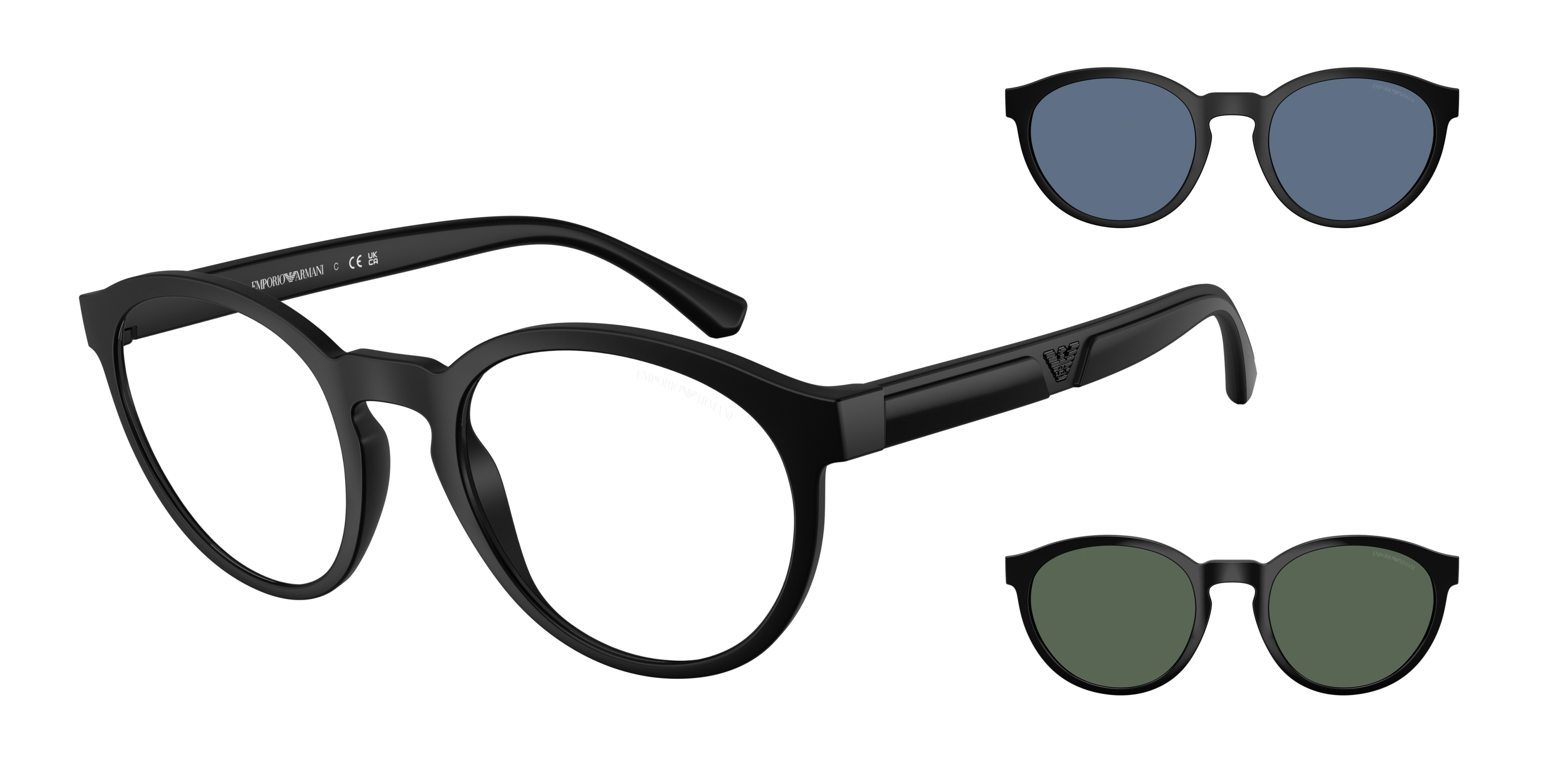 Emporio Armani EA4152 Clip-On · Vista + Sole Uomo