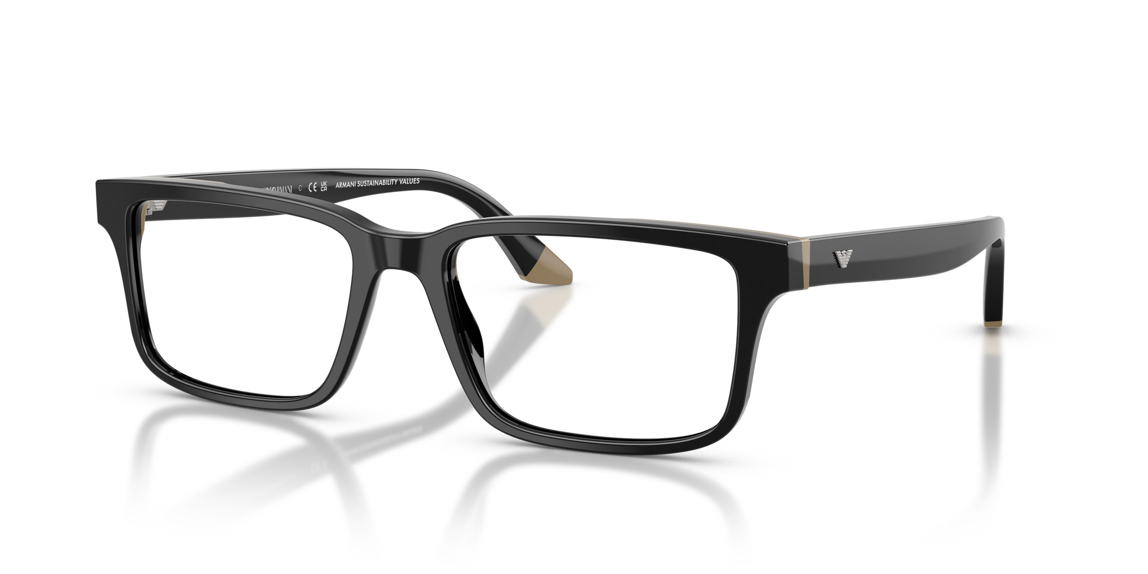Occhiali da Vista Uomo Emporio Armani 0EA3269 Nero/Beige