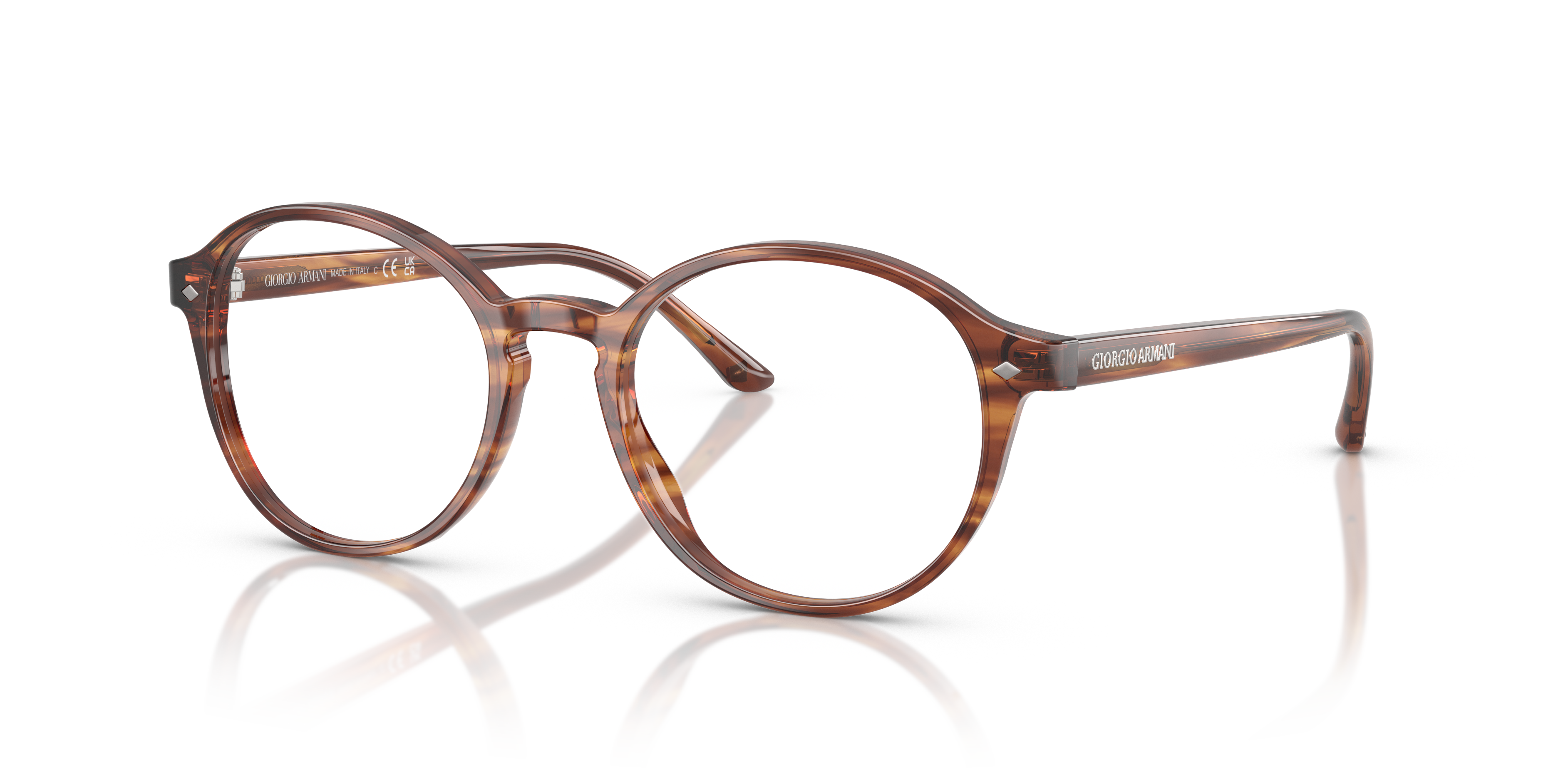 Giorgio Armani Occhiali da Vista Uomo 0AR7004 - Marrone Striato