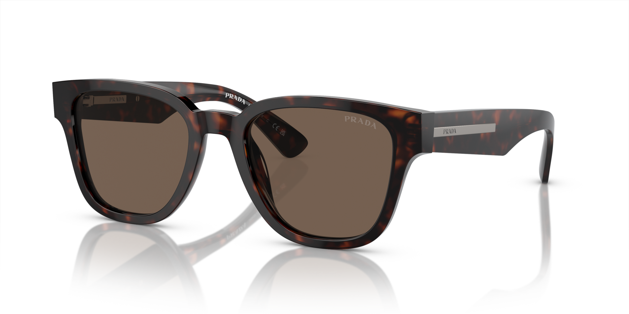 Occhiali da Sole Prada PR A04S Uomo Havana: Stile Iconico e Protezione