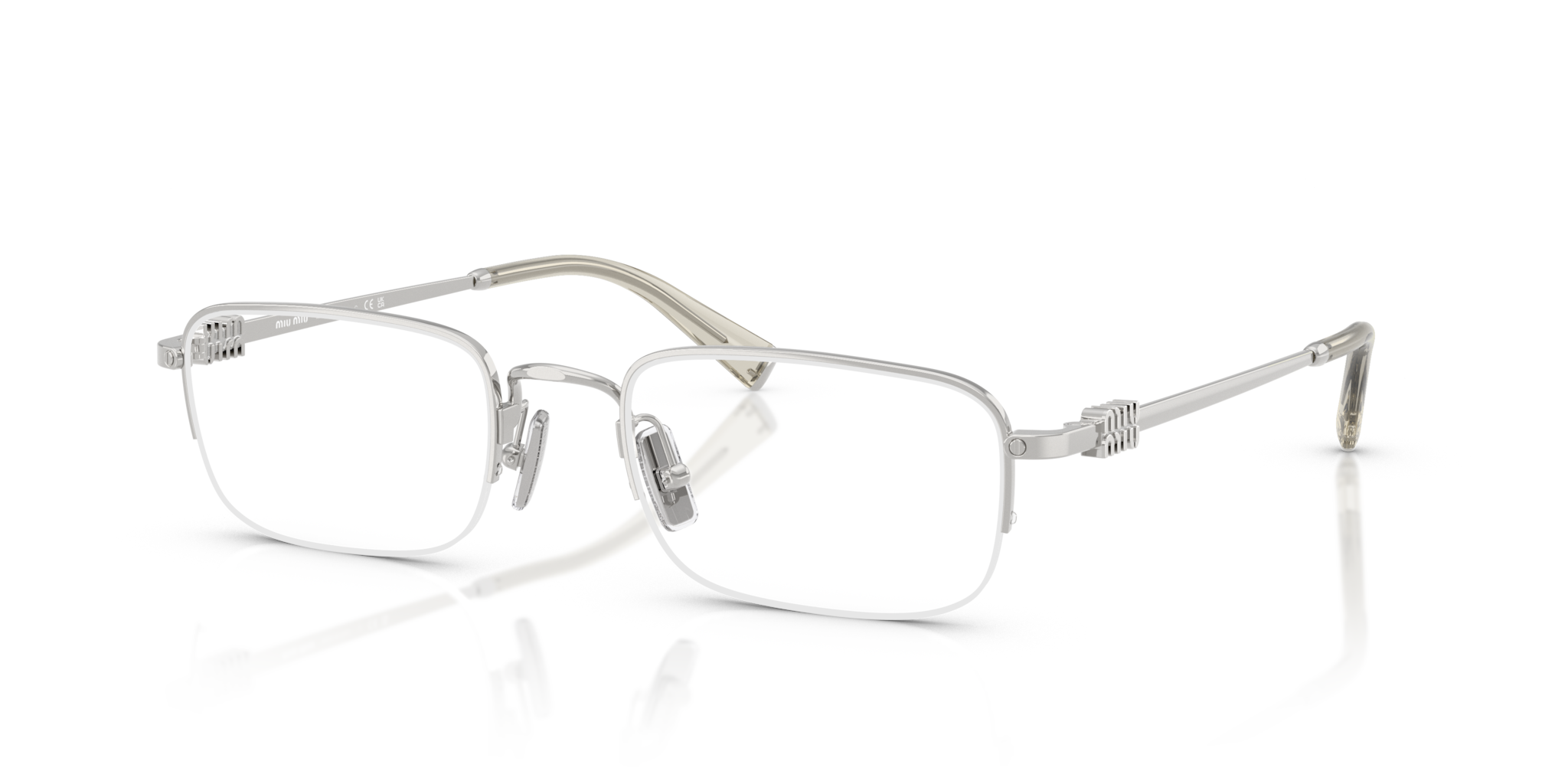Miu Miu 0MU 52WV Occhiali da Vista Donna Silver | Eleganza Moderna