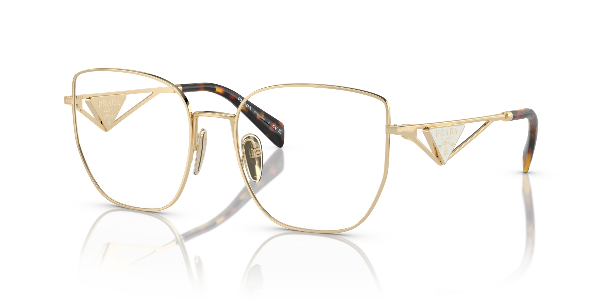 Occhiali da Vista Prada Donna 0PR A54VD Pale Gold | Eleganza Iconica
