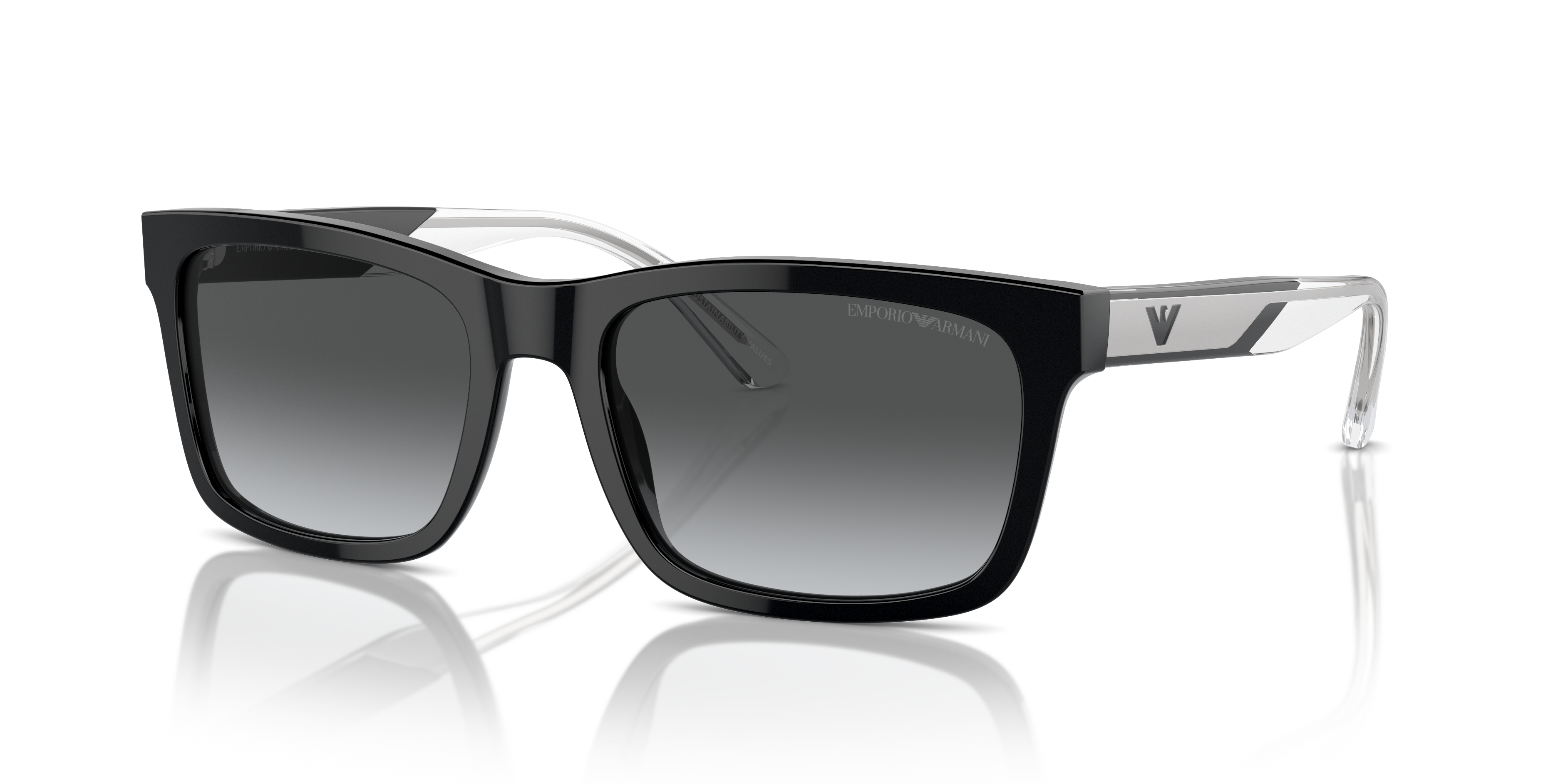 Occhiali da sole uomo Emporio Armani EA4224 Shiny Black | Originali