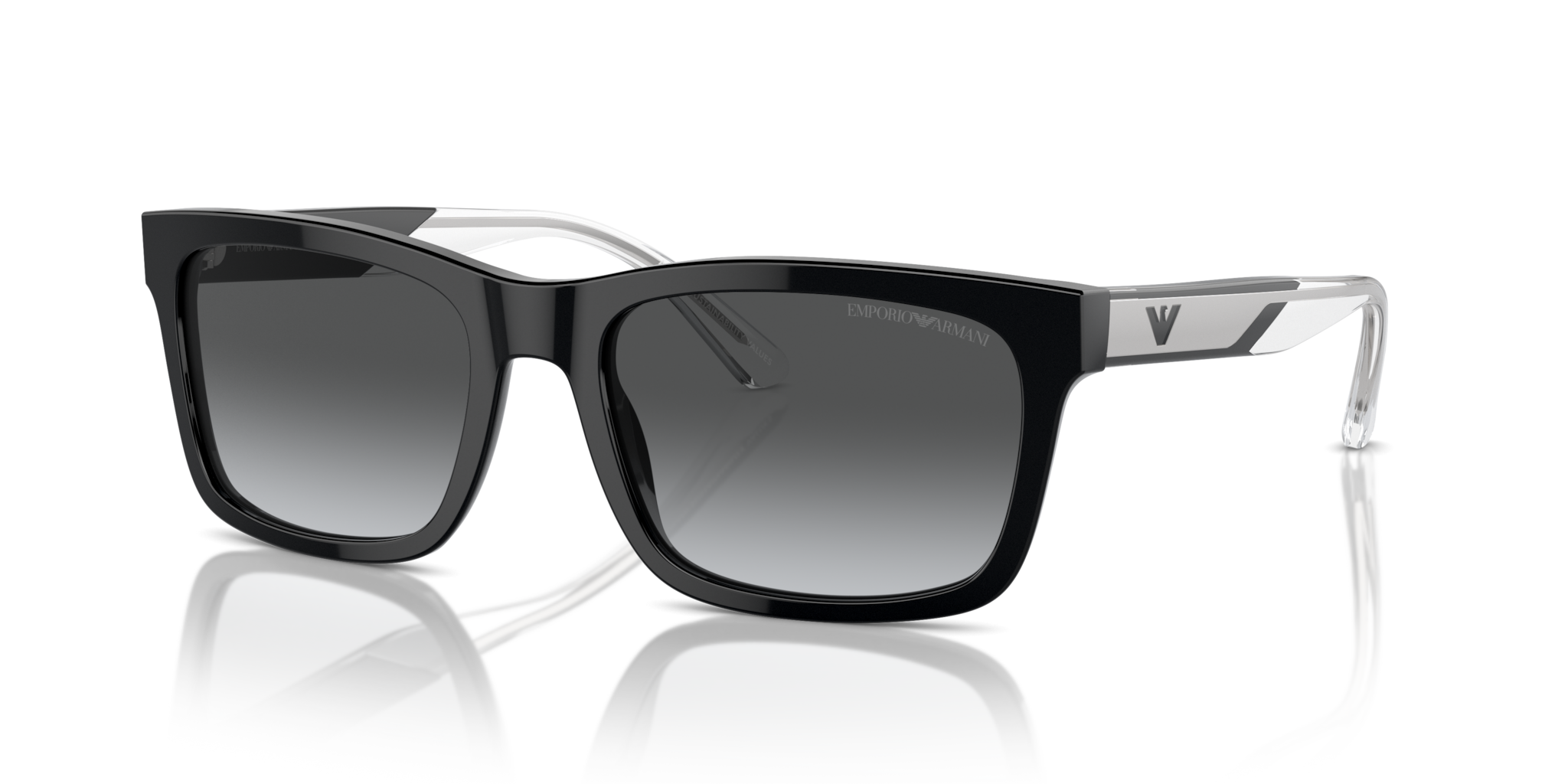 Occhiali da sole uomo Emporio Armani EA4224 Shiny Black | Originali