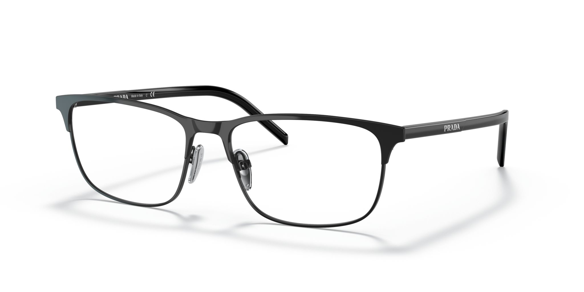 Occhiali da Vista Prada 0PR 66YV Uomo Neri | Eleganza Moderna
