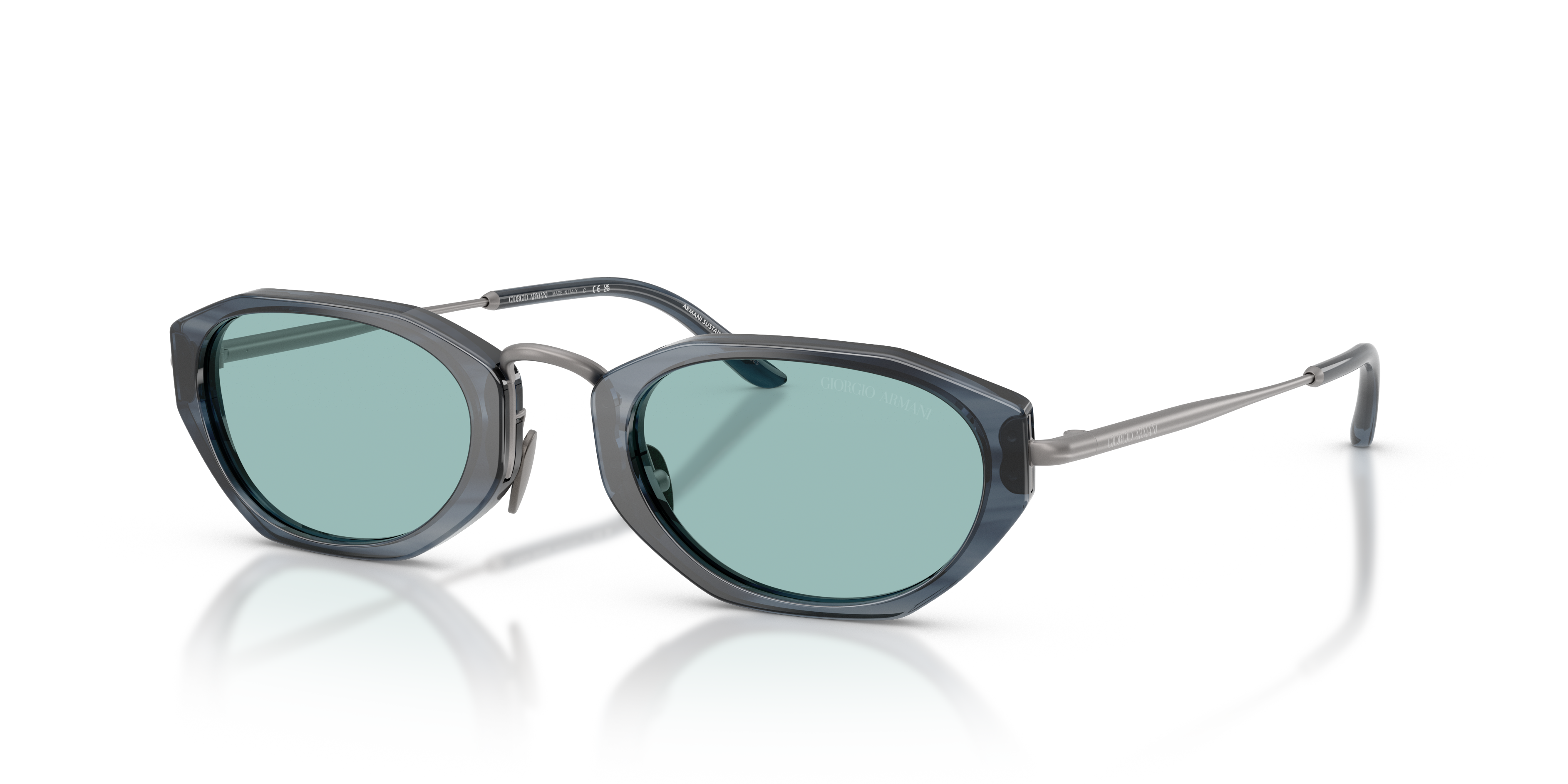 Occhiali da sole uomo Giorgio Armani AR8242 Striped Smoke