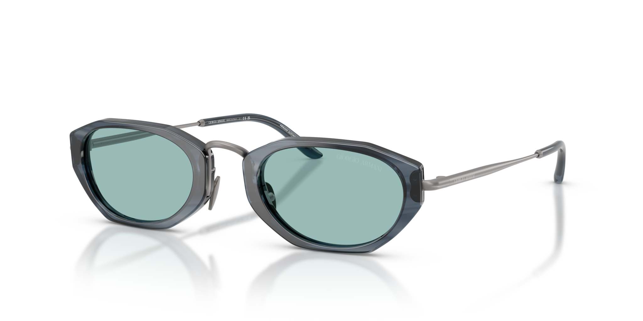 Occhiali da sole uomo Giorgio Armani AR8242 Striped Smoke