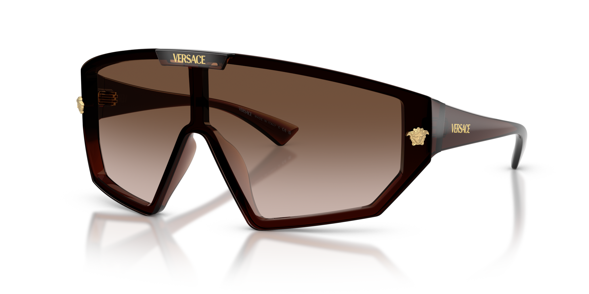 Occhiali da Sole Versace Uomo VE4461 Marrone Trasparente Originali