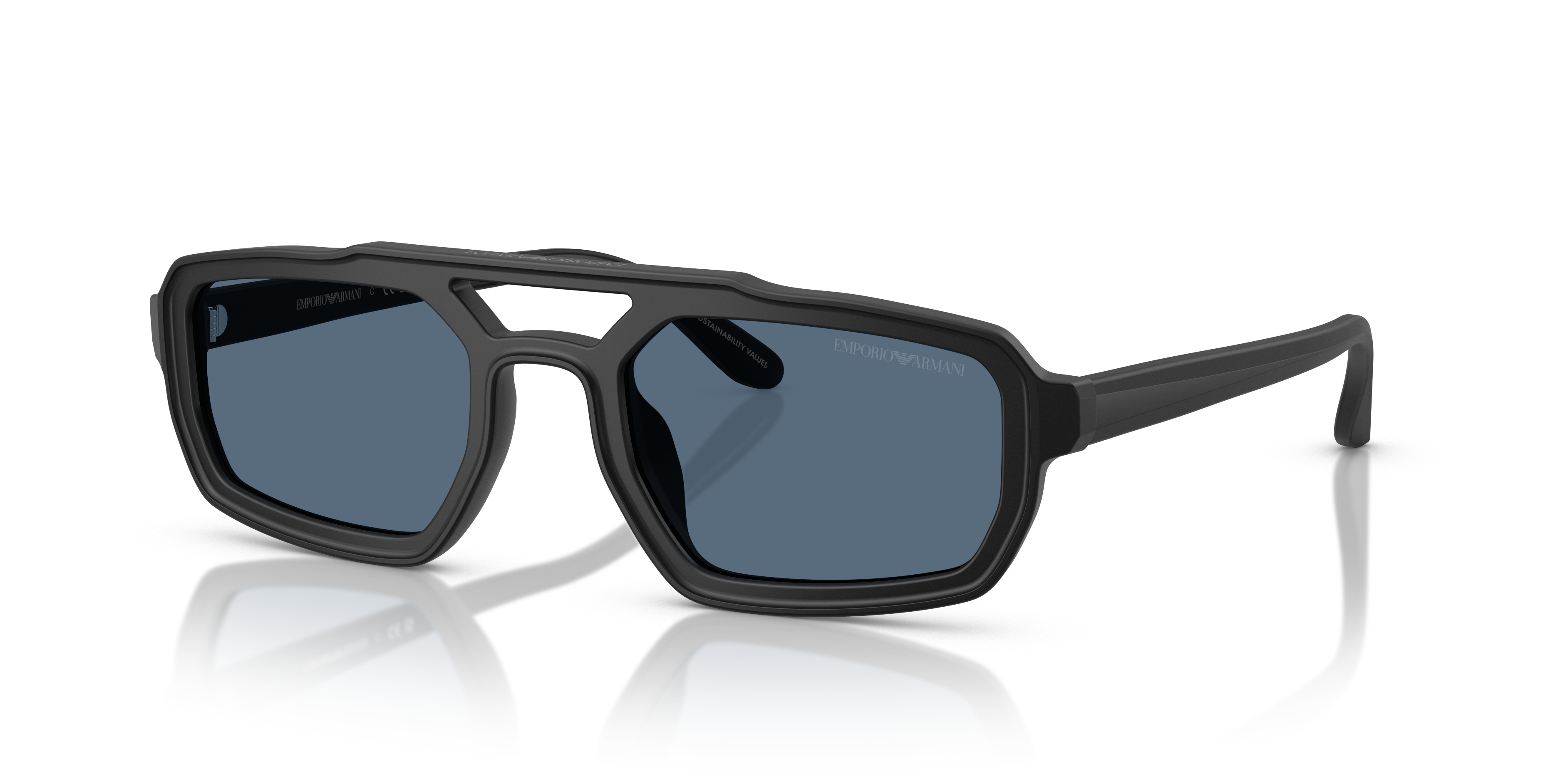 Occhiali da Sole Uomo Emporio Armani 0EA4240U Nero Opaco Originali