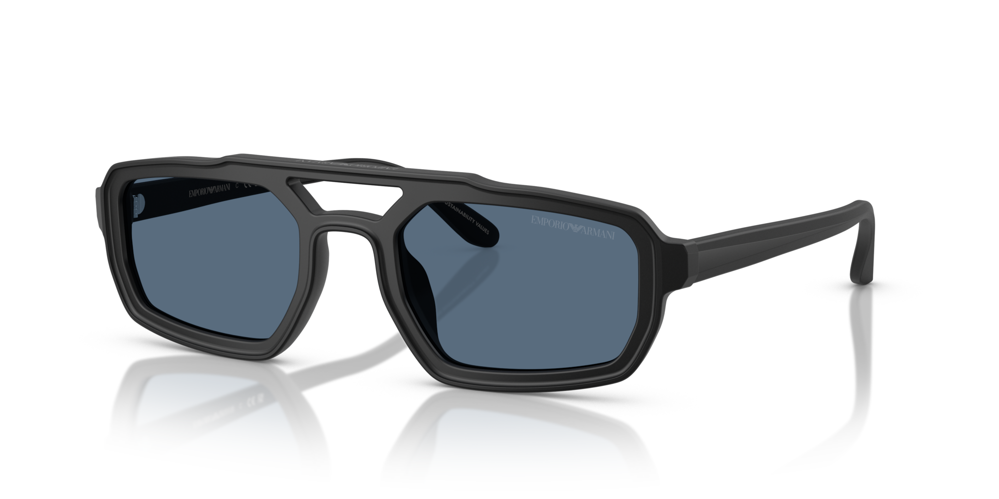 Occhiali da Sole Uomo Emporio Armani 0EA4240U Nero Opaco Originali