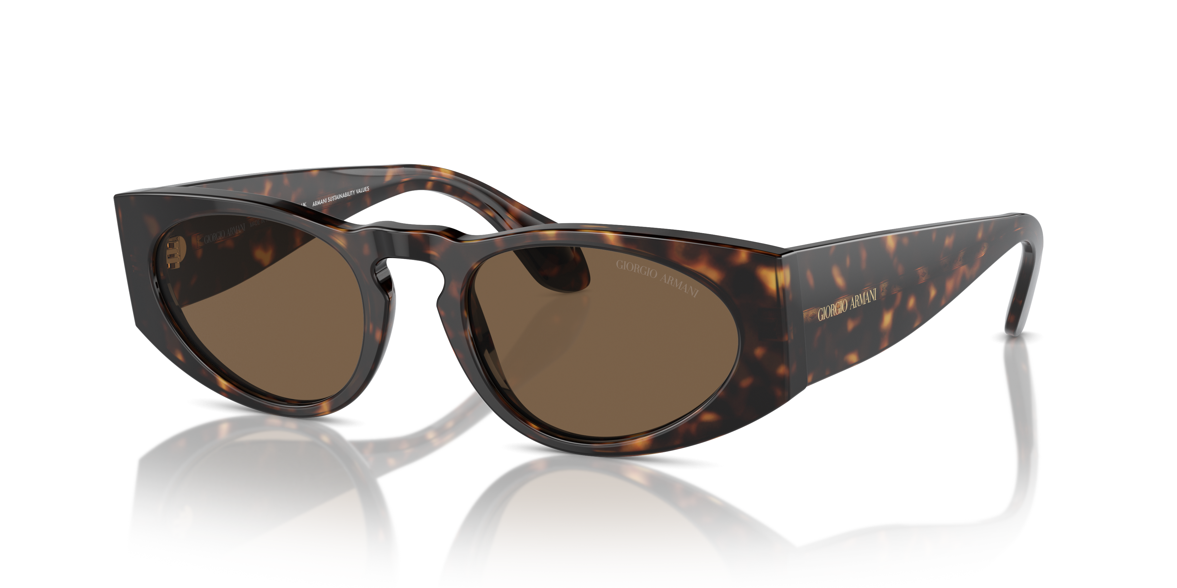 Occhiali da Sole Uomo Giorgio Armani AR8216 Havana Originali