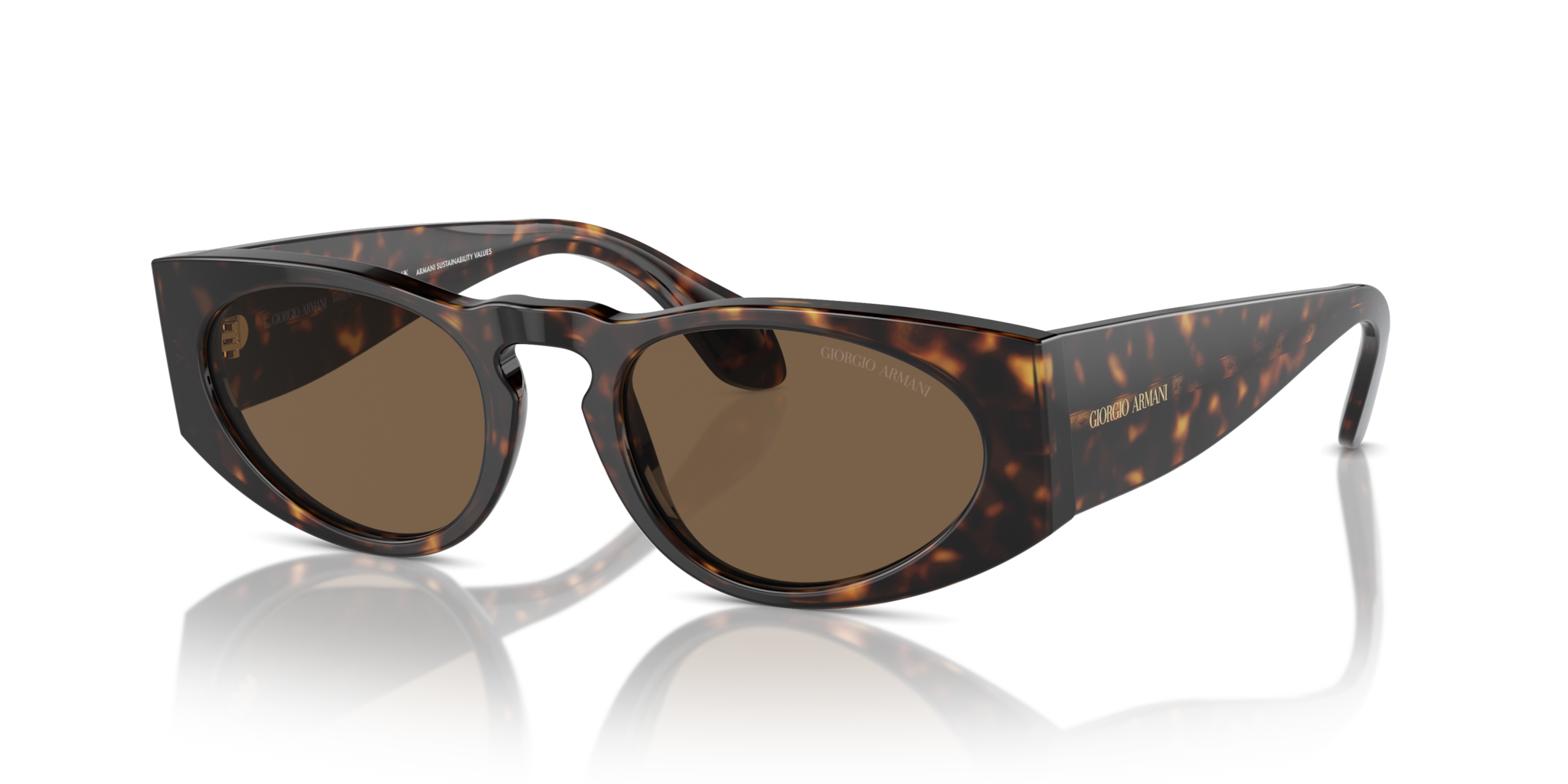 Occhiali da Sole Uomo Giorgio Armani AR8216 Havana Originali
