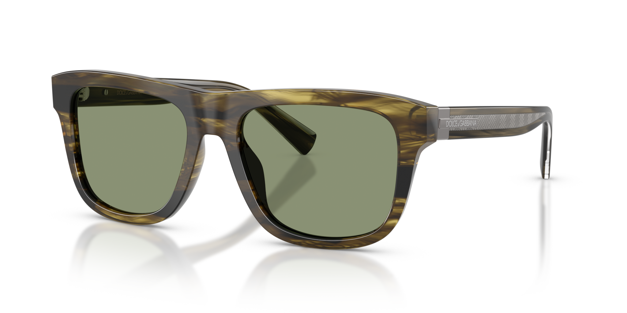 Occhiali da Sole Dolce Gabbana DG4545 Uomo - Striped Green
