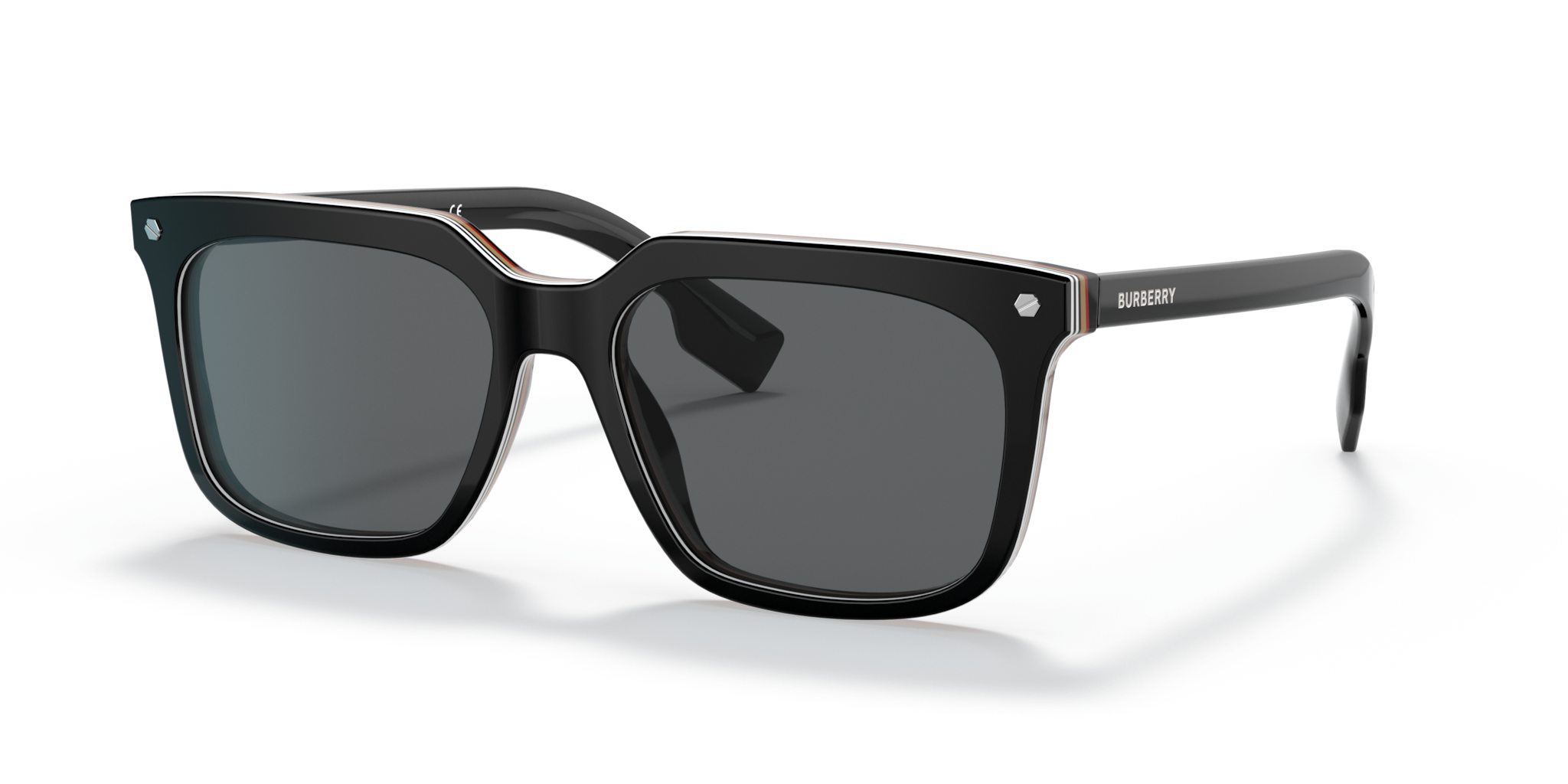 Occhiali da Sole Uomo Burberry Carnaby Neri - Modello 0BE4337