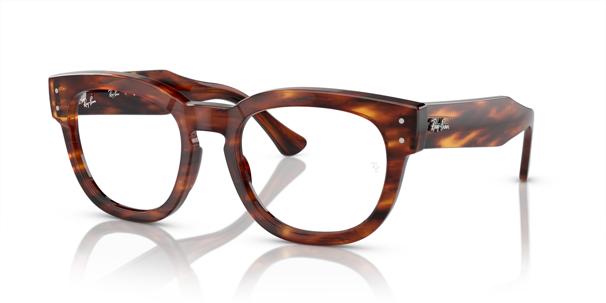 Occhiali da Vista Ray-Ban Mega Hawkeye Striped Havana | 0RX0298V