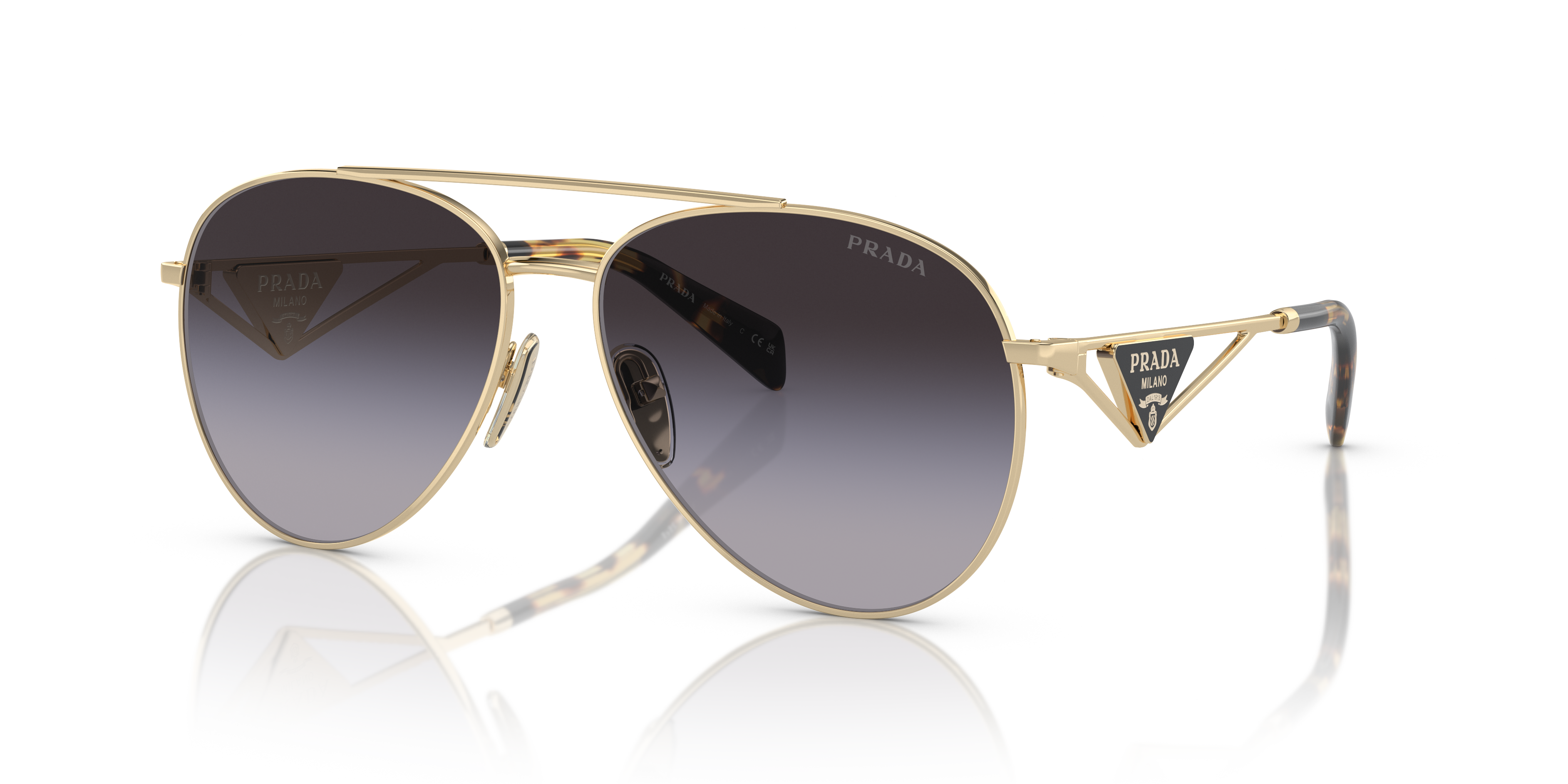 Occhiali da Sole Donna Prada 0PR 73ZS Pale Gold | Stile Moderno