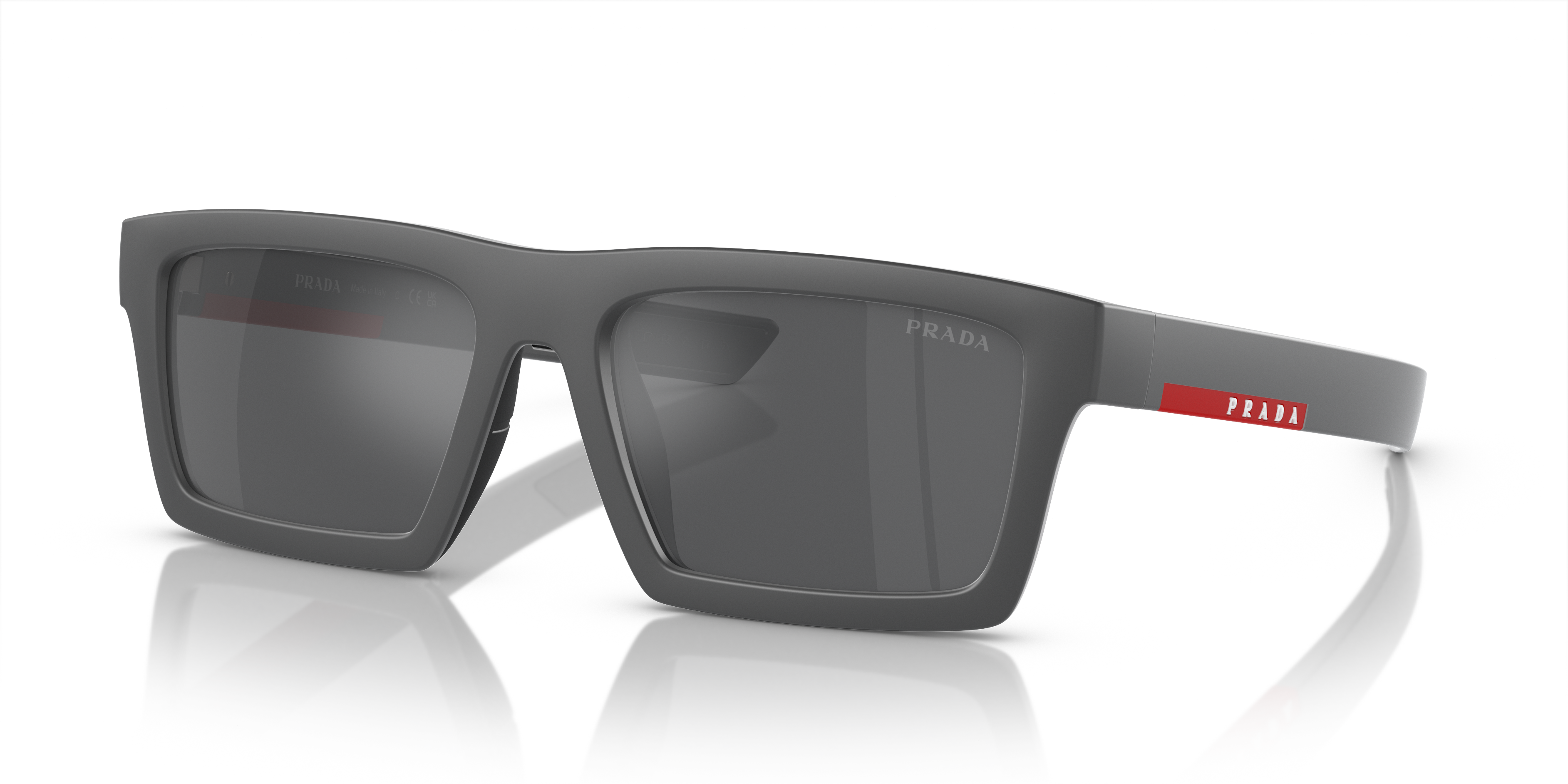 Occhiali da Sole Prada Linea Rossa Uomo 0PS 02ZSU Metal Grey
