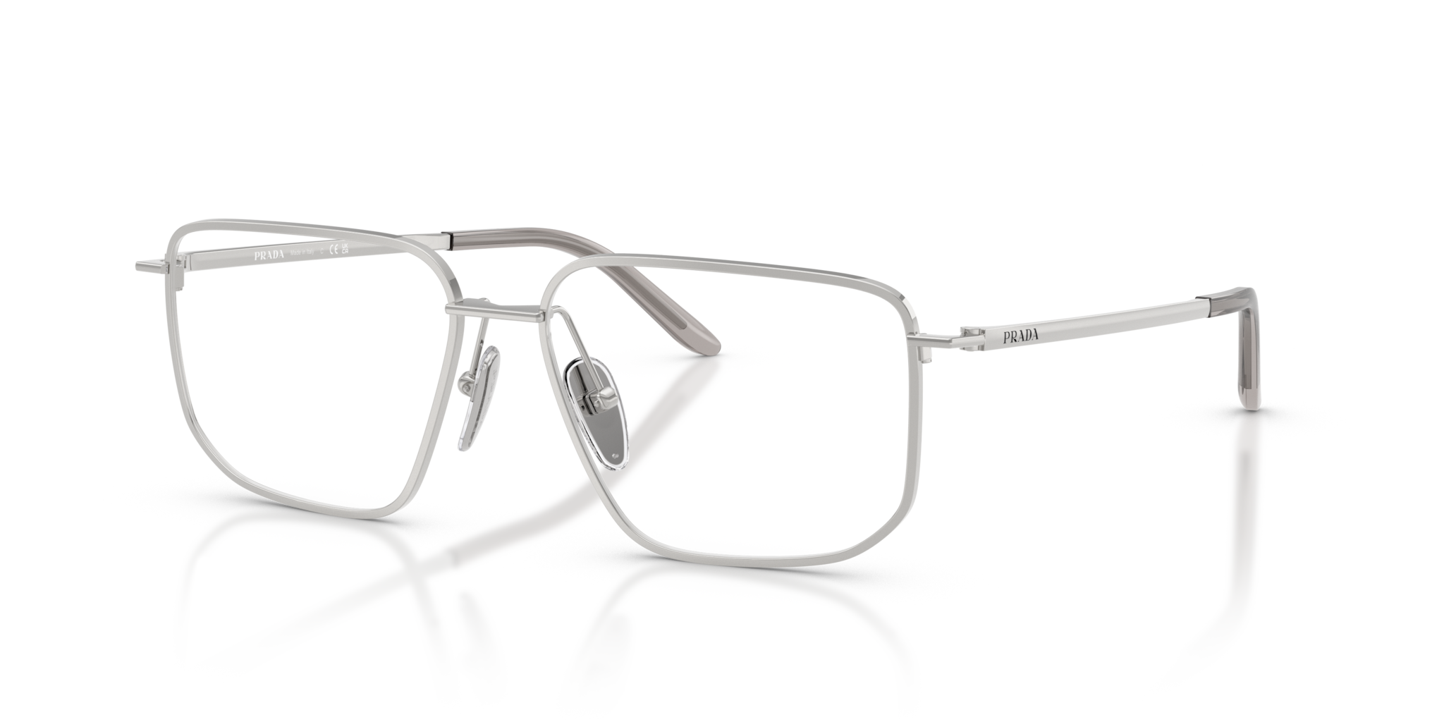 Occhiali da Vista Prada 0PR C52V Donna Argento | Eleganza Raffinata