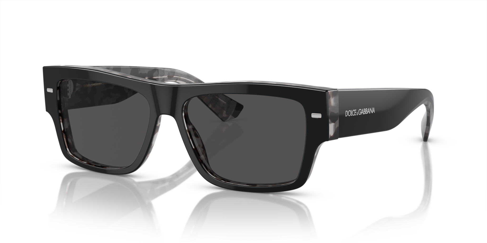 Occhiali da Sole Dolce&Gabbana DG4451 Uomo Black On Grey Havana
