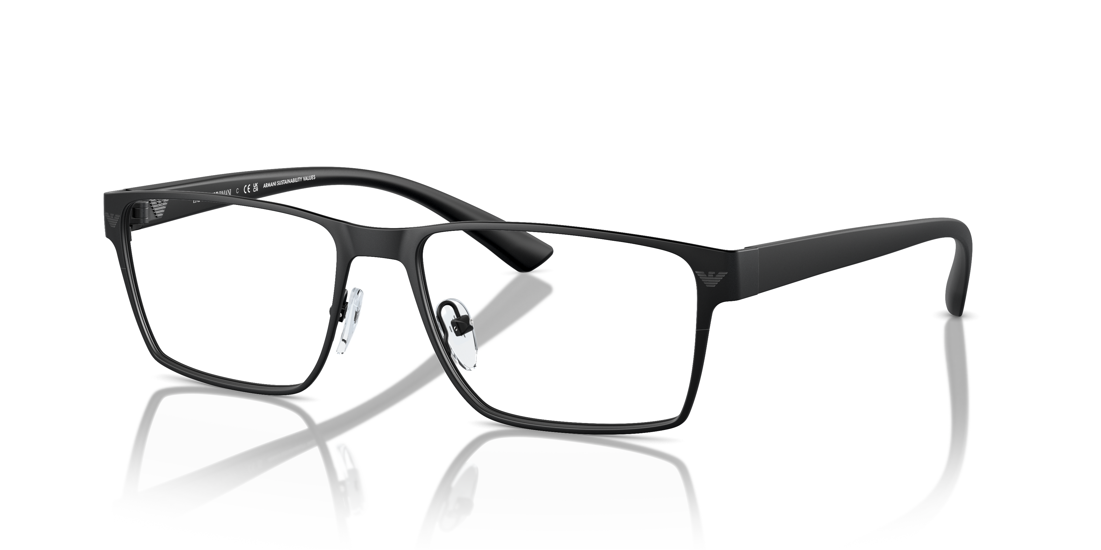 Occhiali da Vista Uomo Emporio Armani 0EA1157: Stile Nero Opaco