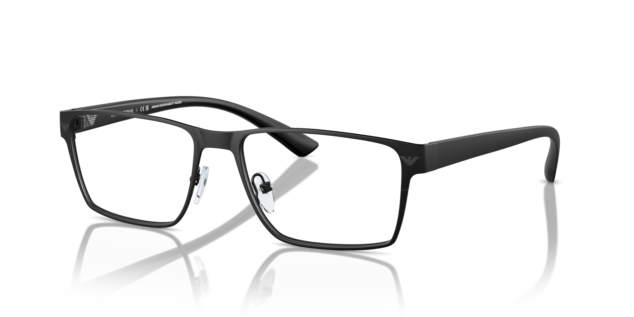 Occhiali da Vista Uomo Emporio Armani 0EA1157: Stile Nero Opaco