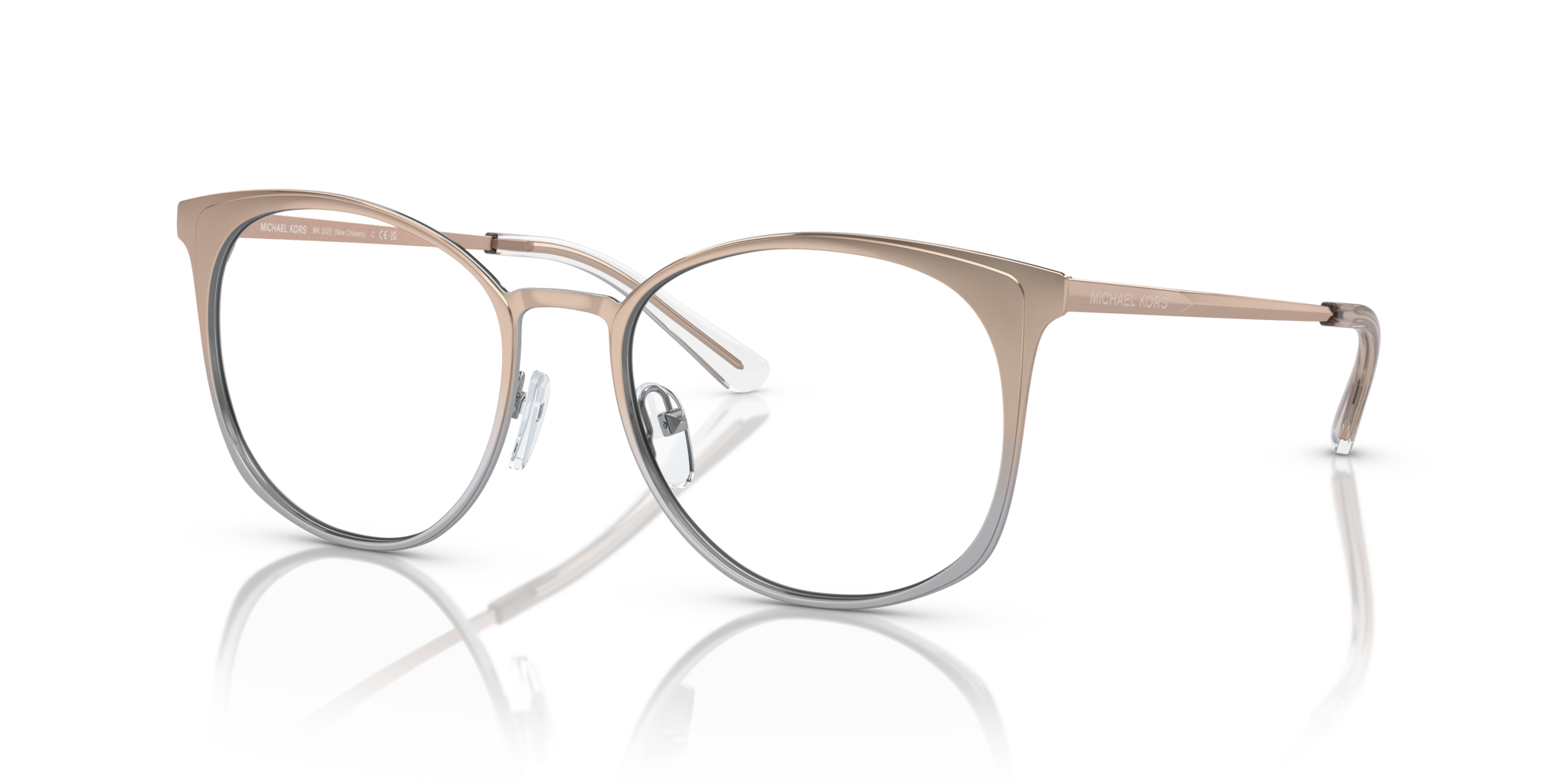 Michael Kors Occhiali da Vista 0MK3022 Donna Rose Gold Silver Gradient