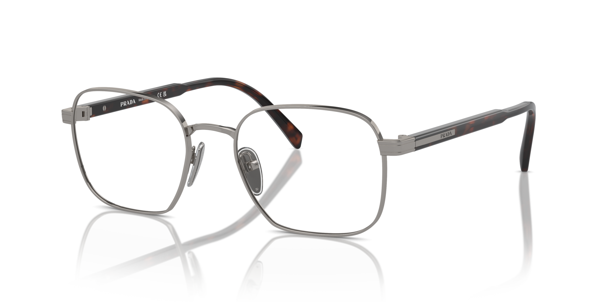 Occhiali da Vista Prada 0PR A55V Uomo Gunmetal | Eleganza Iconica