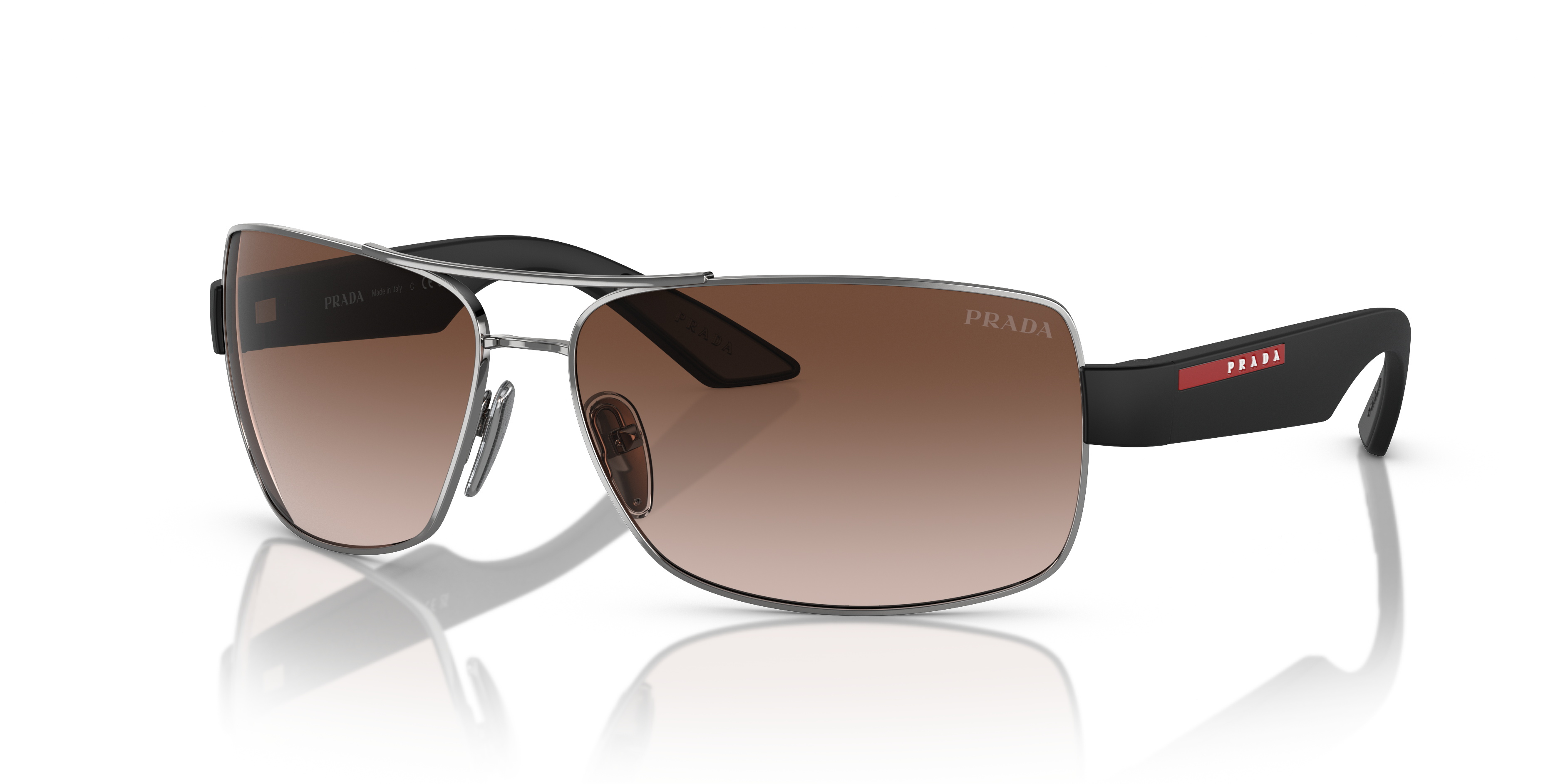 Occhiali da sole Prada Linea Rossa PS 50ZS uomo Gunmetal