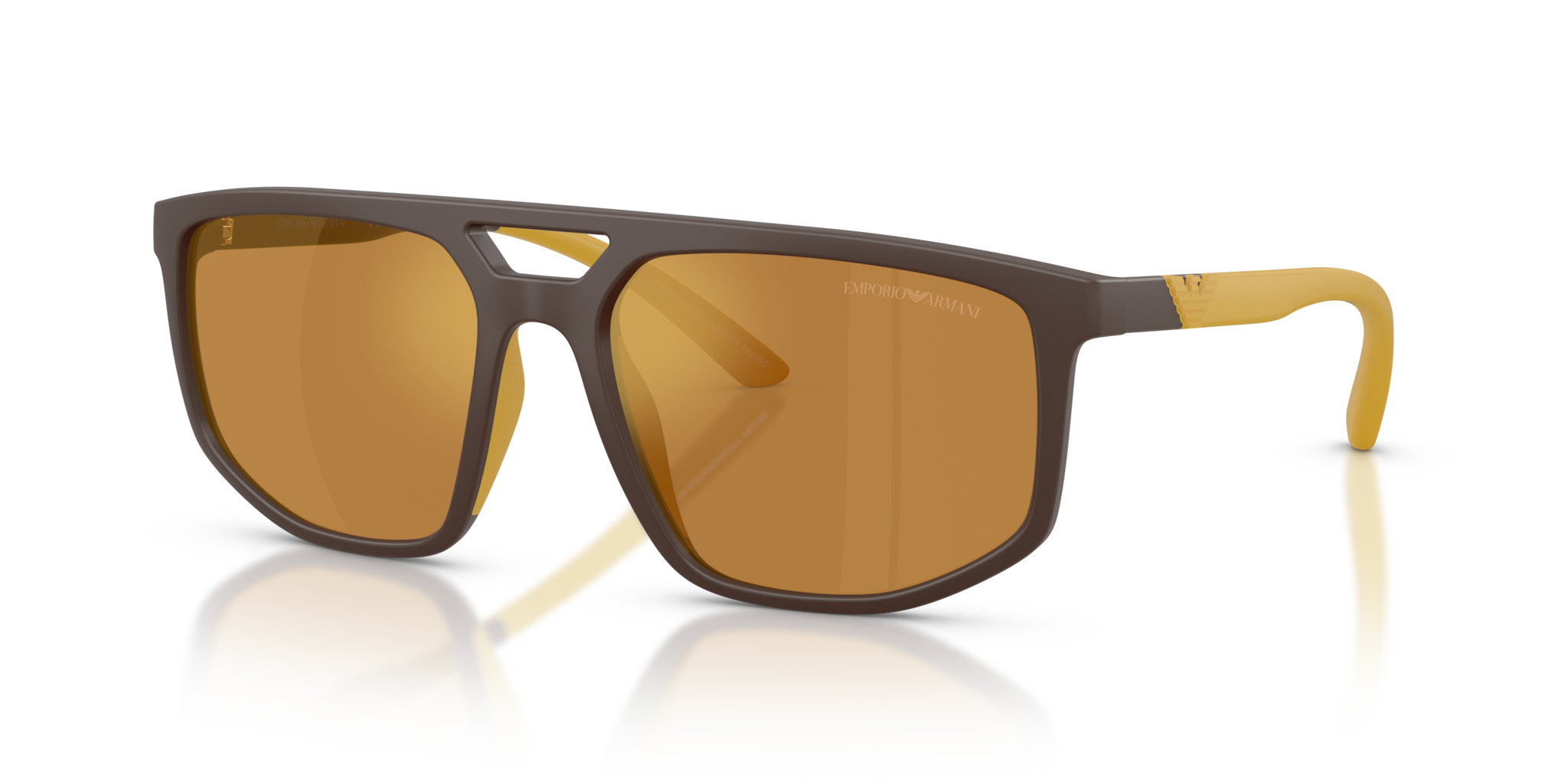 Occhiali da Sole Uomo Emporio Armani 0EA4248U Marrone Opaco