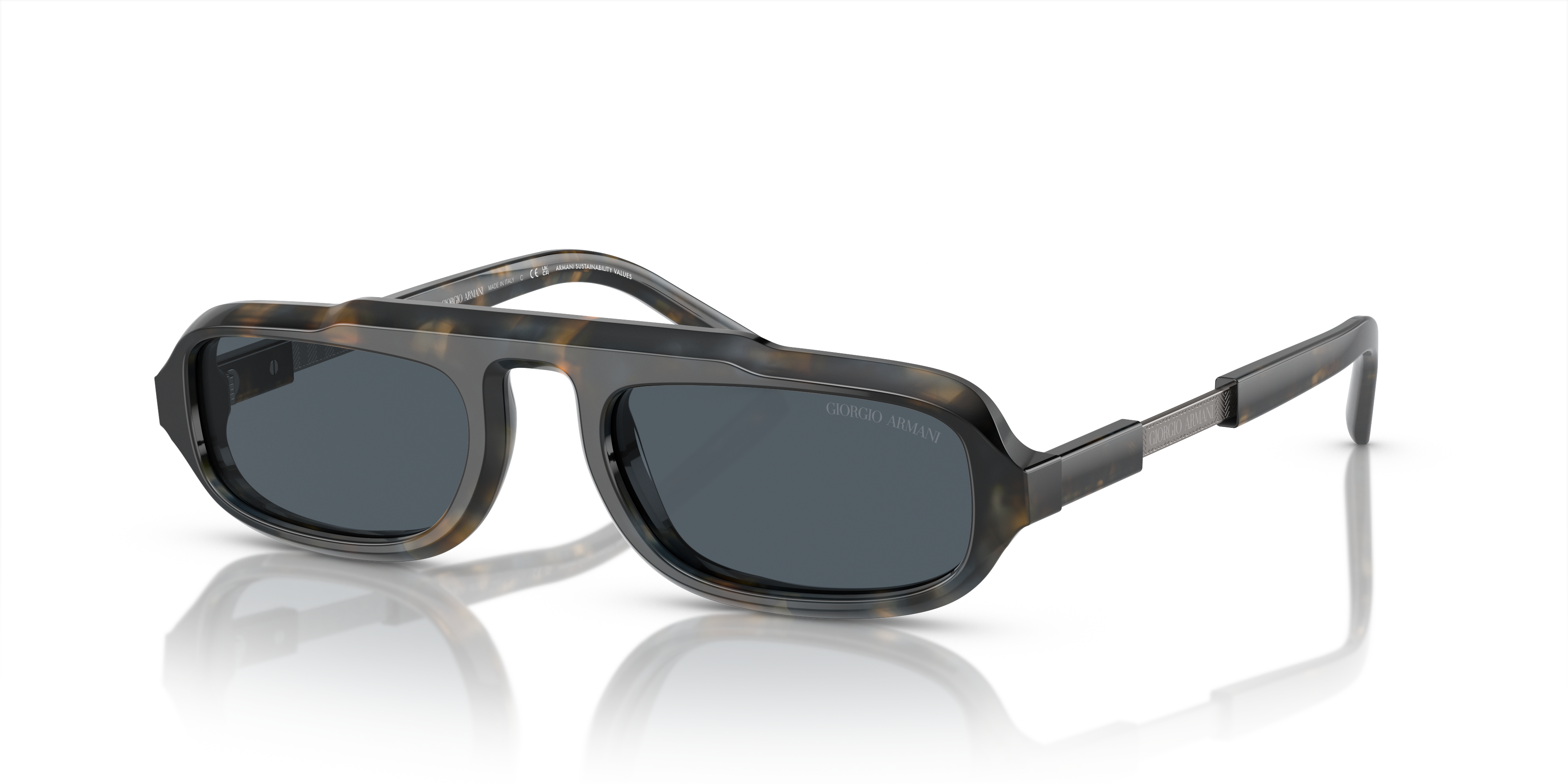 Occhiali da Sole Giorgio Armani AR8203 Uomo Blue Havana