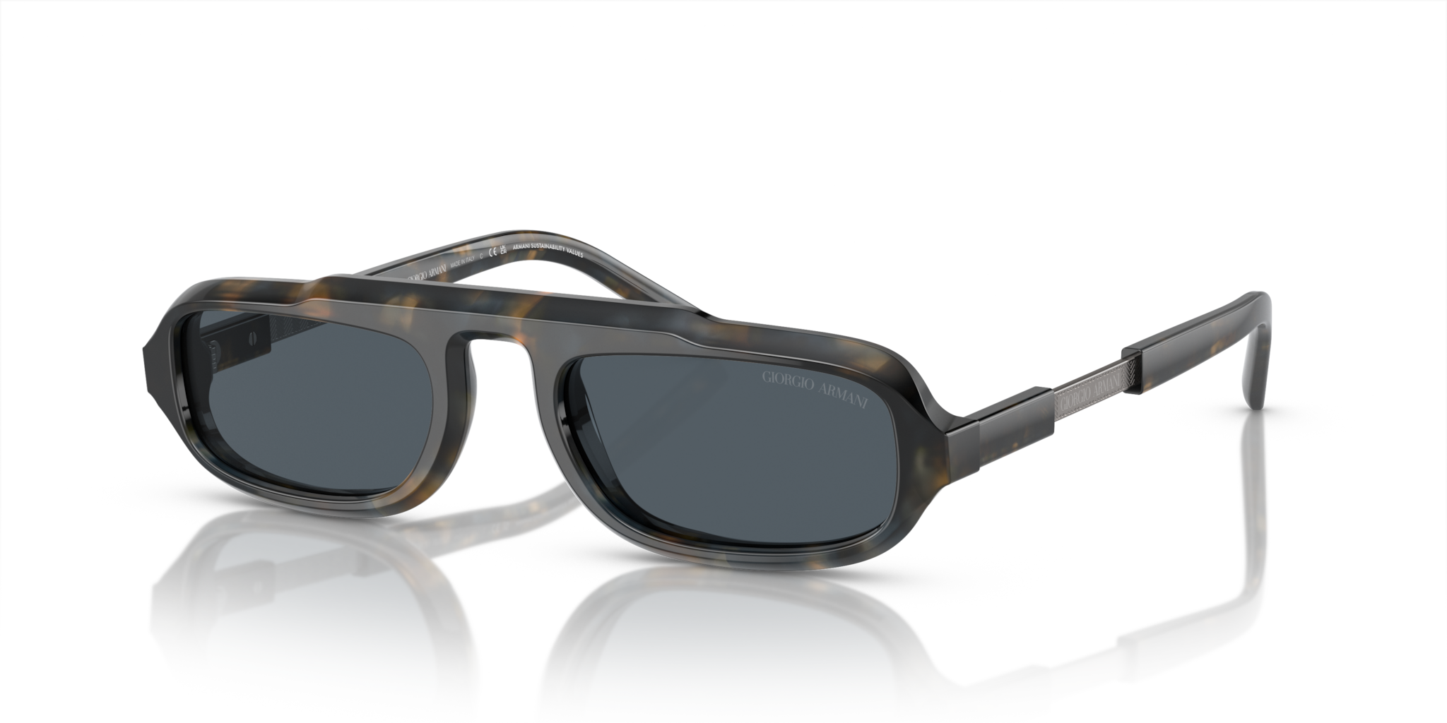 Occhiali da Sole Giorgio Armani AR8203 Uomo Blue Havana