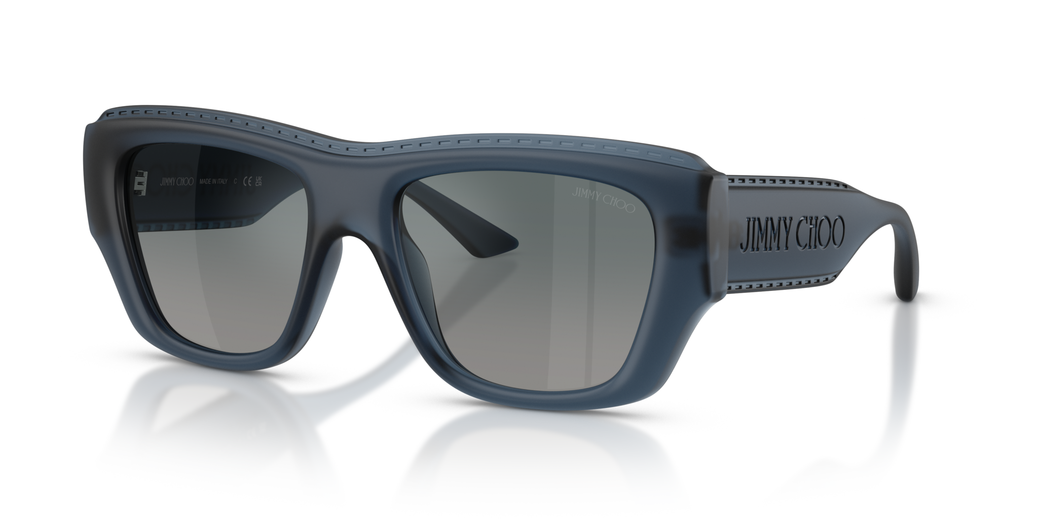 Occhiali da Sole Jimmy Choo Donna JC6003U Navy Trasparente Opaco