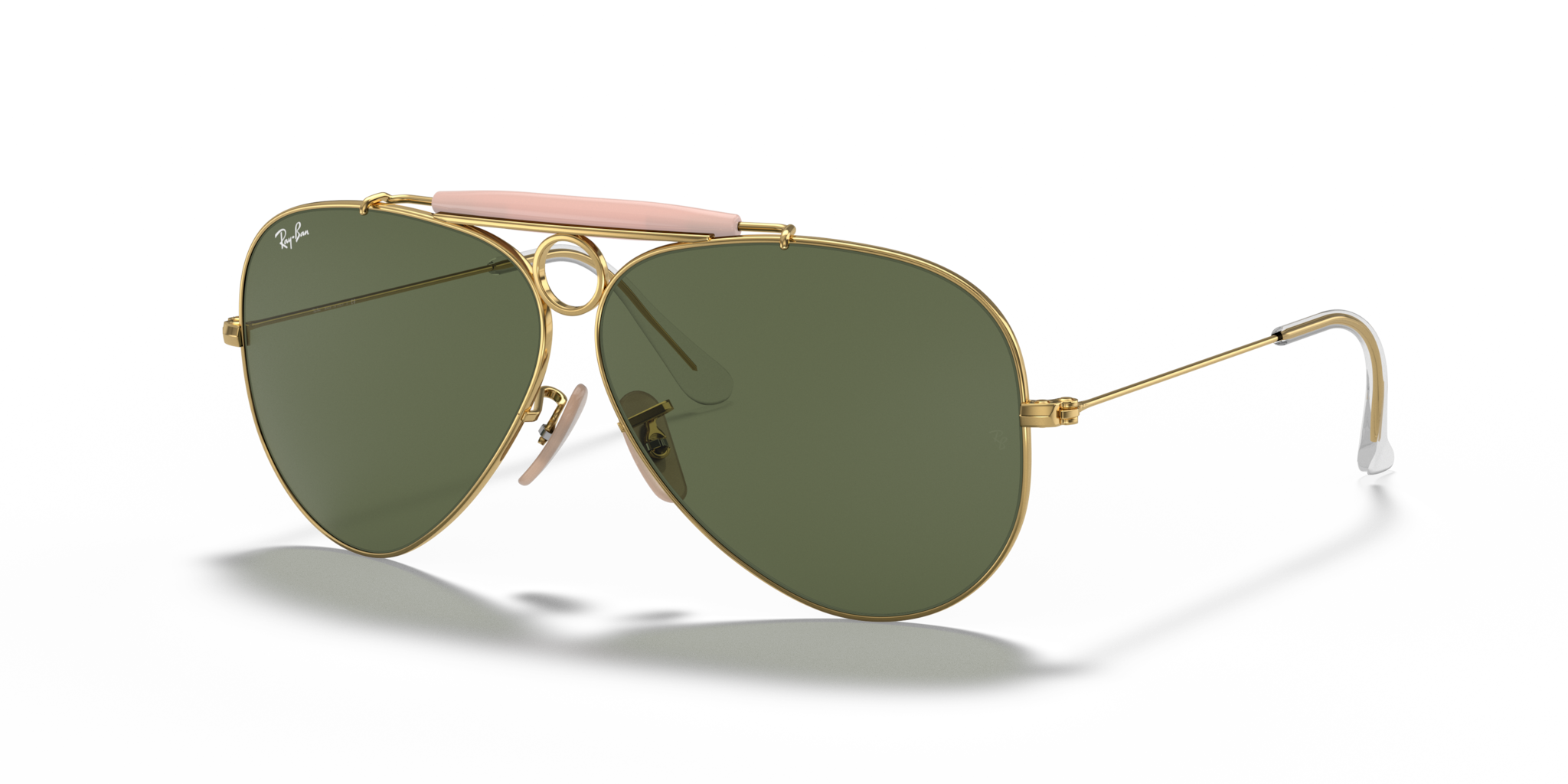 UNISEX SUNGLASSES RAY-BAN RB 3138 SHOOTER 9241R5 GOLDEN LEGEND 