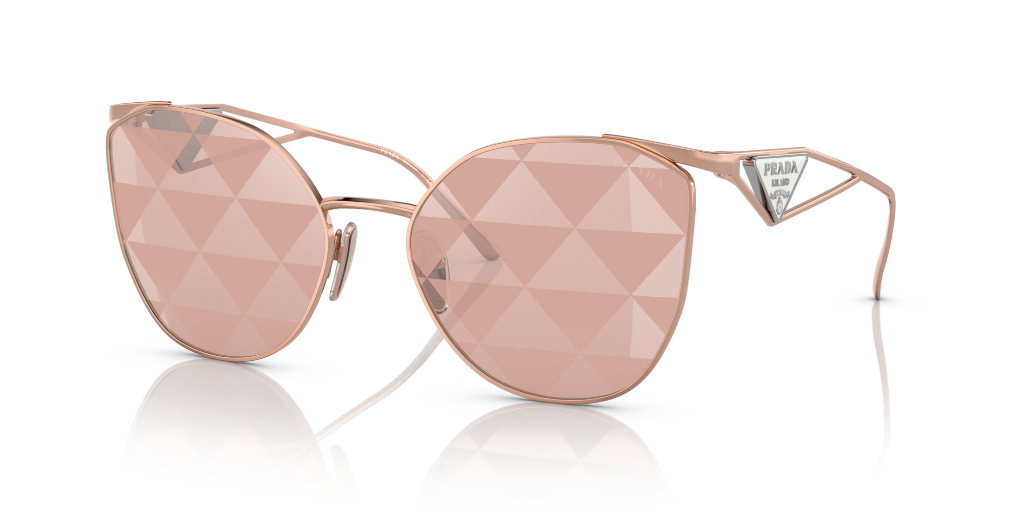 Occhiali da Sole Prada PR 50ZS Donna Oro Rosa | Eleganza Iconica
