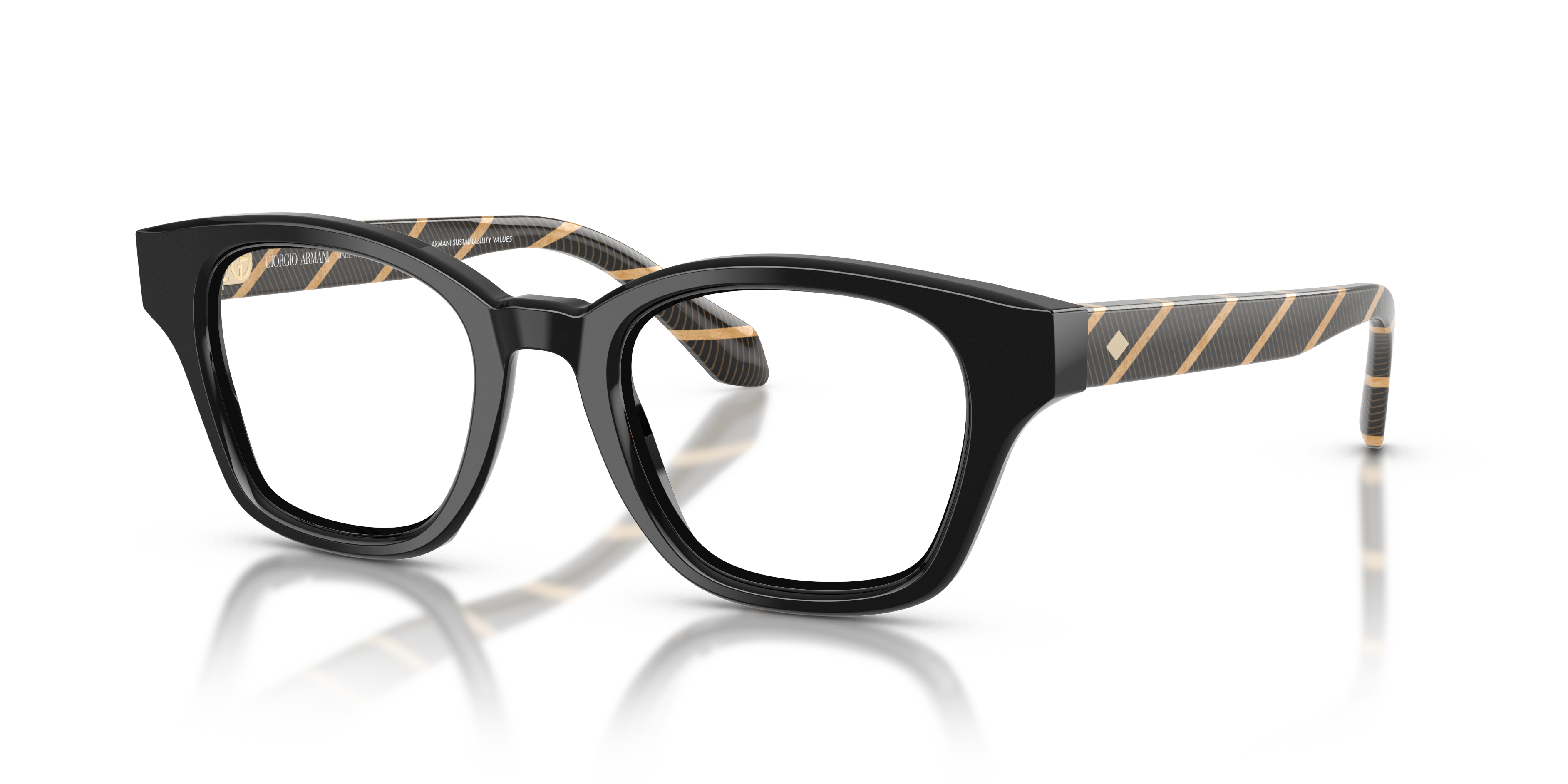 Occhiali da Vista Giorgio Armani Uomo 0AR7274 Neri - Stile Iconico