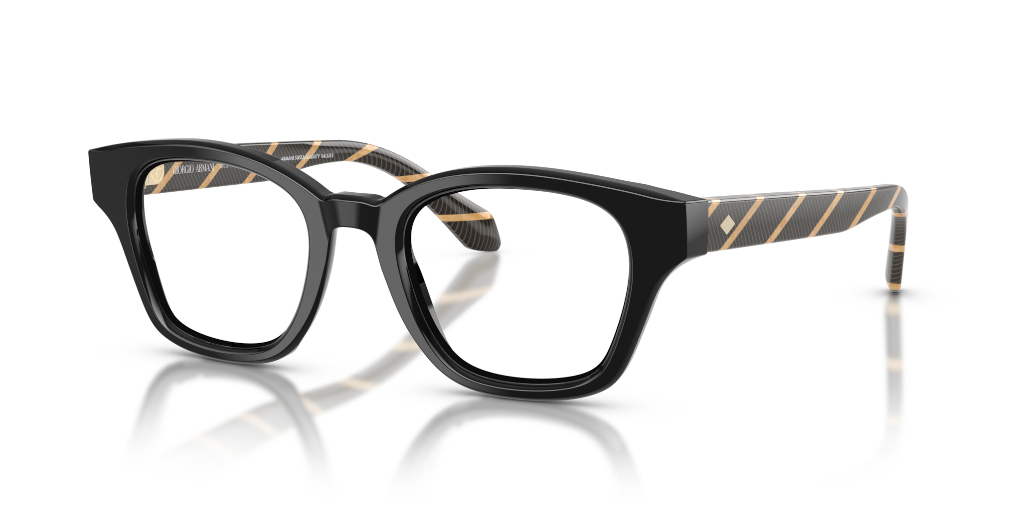 Occhiali da Vista Giorgio Armani Uomo 0AR7274 Neri - Stile Iconico