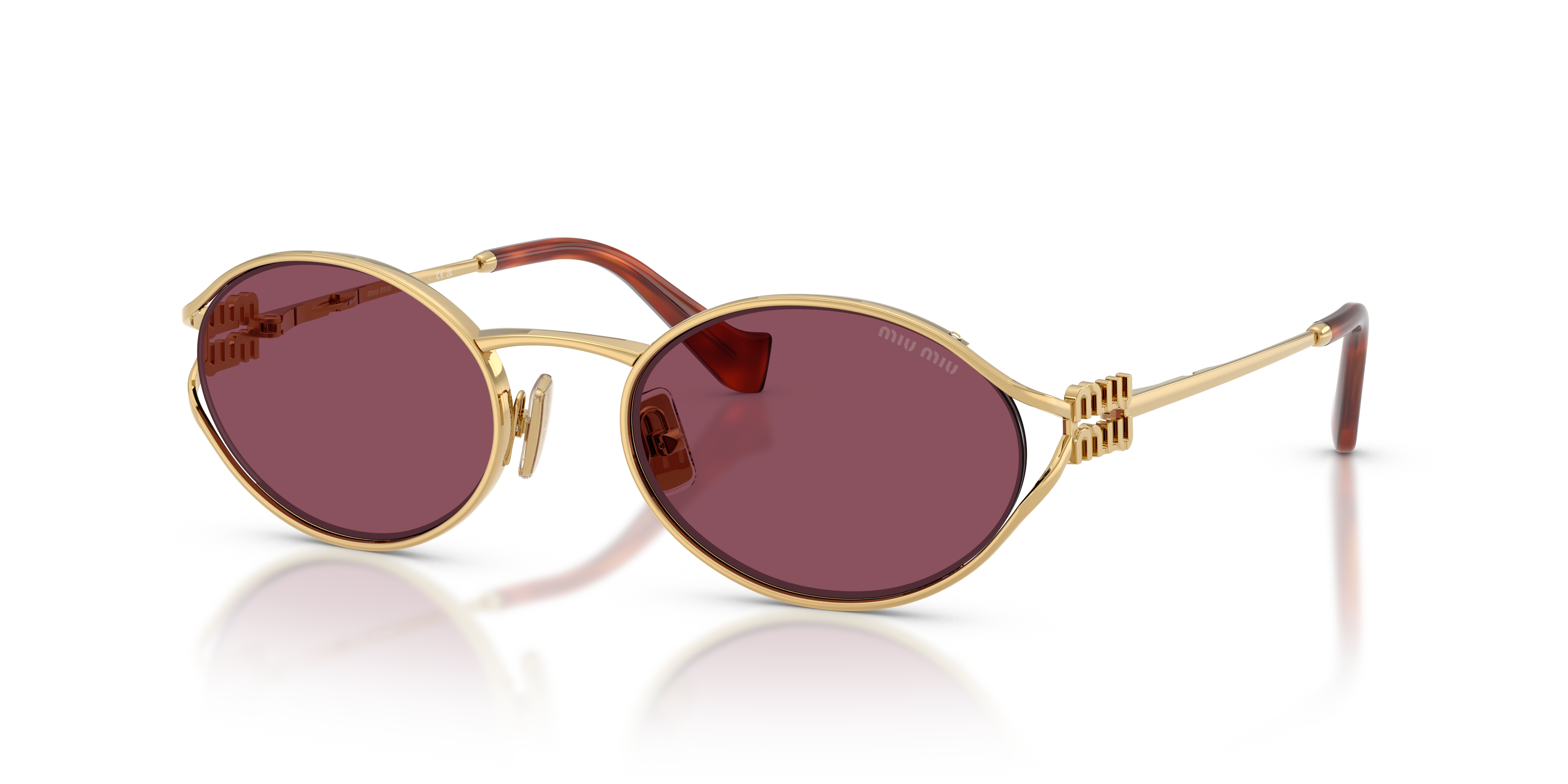 Occhiali da Sole Miu Miu MU 52YS Oro per Donna - Stile Inconfondibile