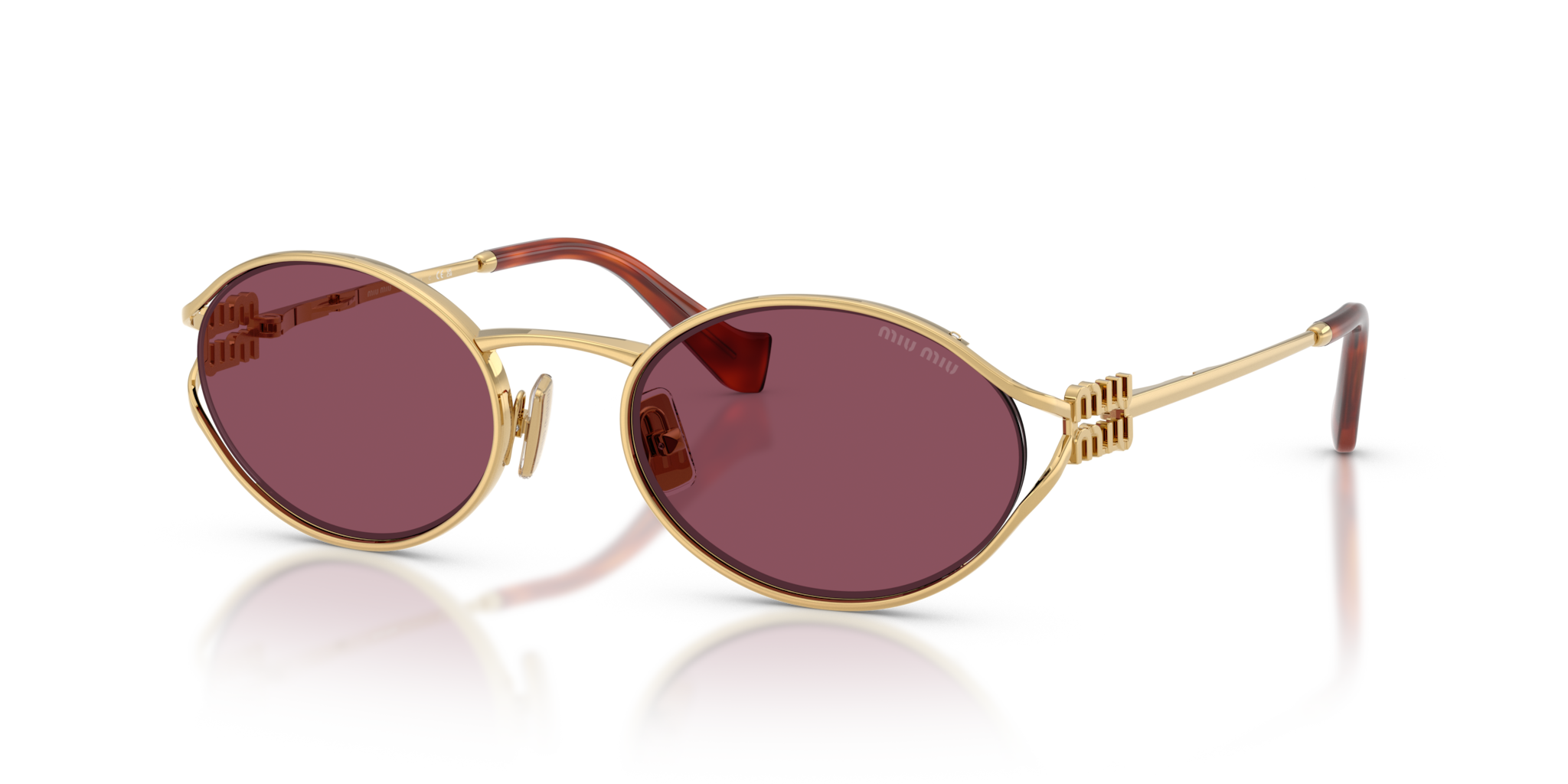 Occhiali da Sole Miu Miu MU 52YS Oro per Donna - Stile Inconfondibile