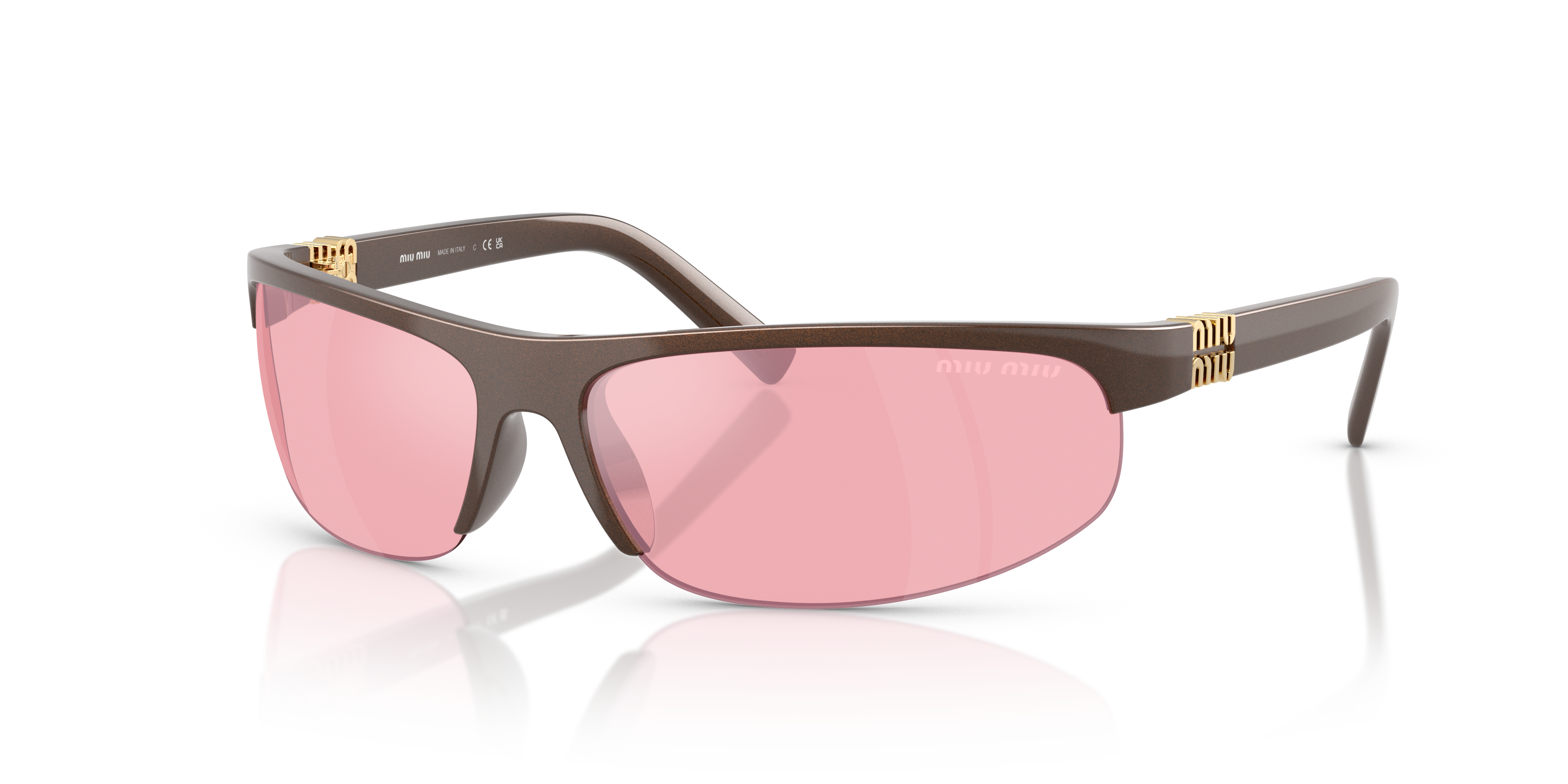 Occhiali da Sole Miu Miu 0MU A02S Cocoa Metal | Donna Originali