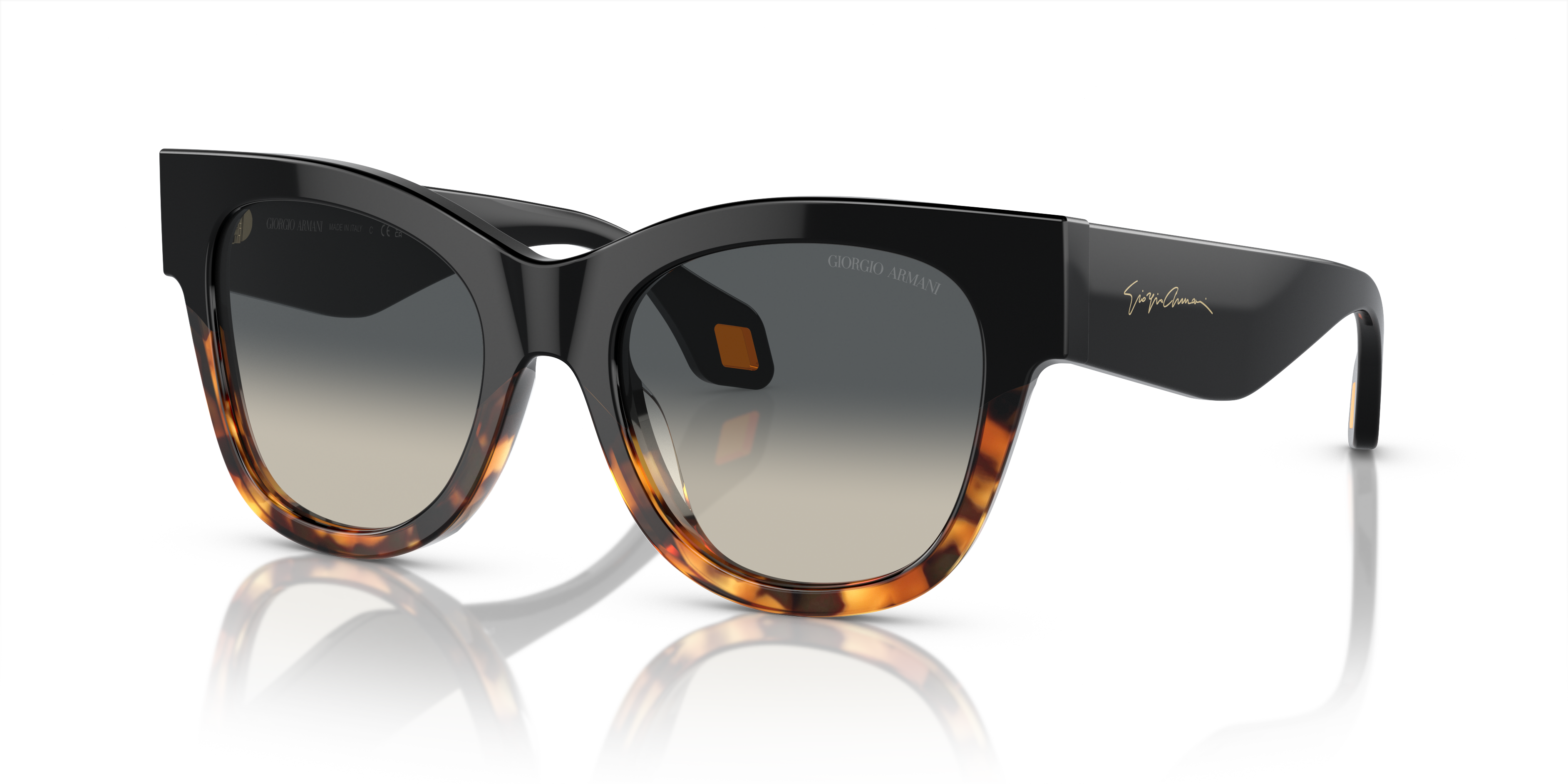 Occhiali da Sole Donna Giorgio Armani AR8195U Neri Giallo Havana