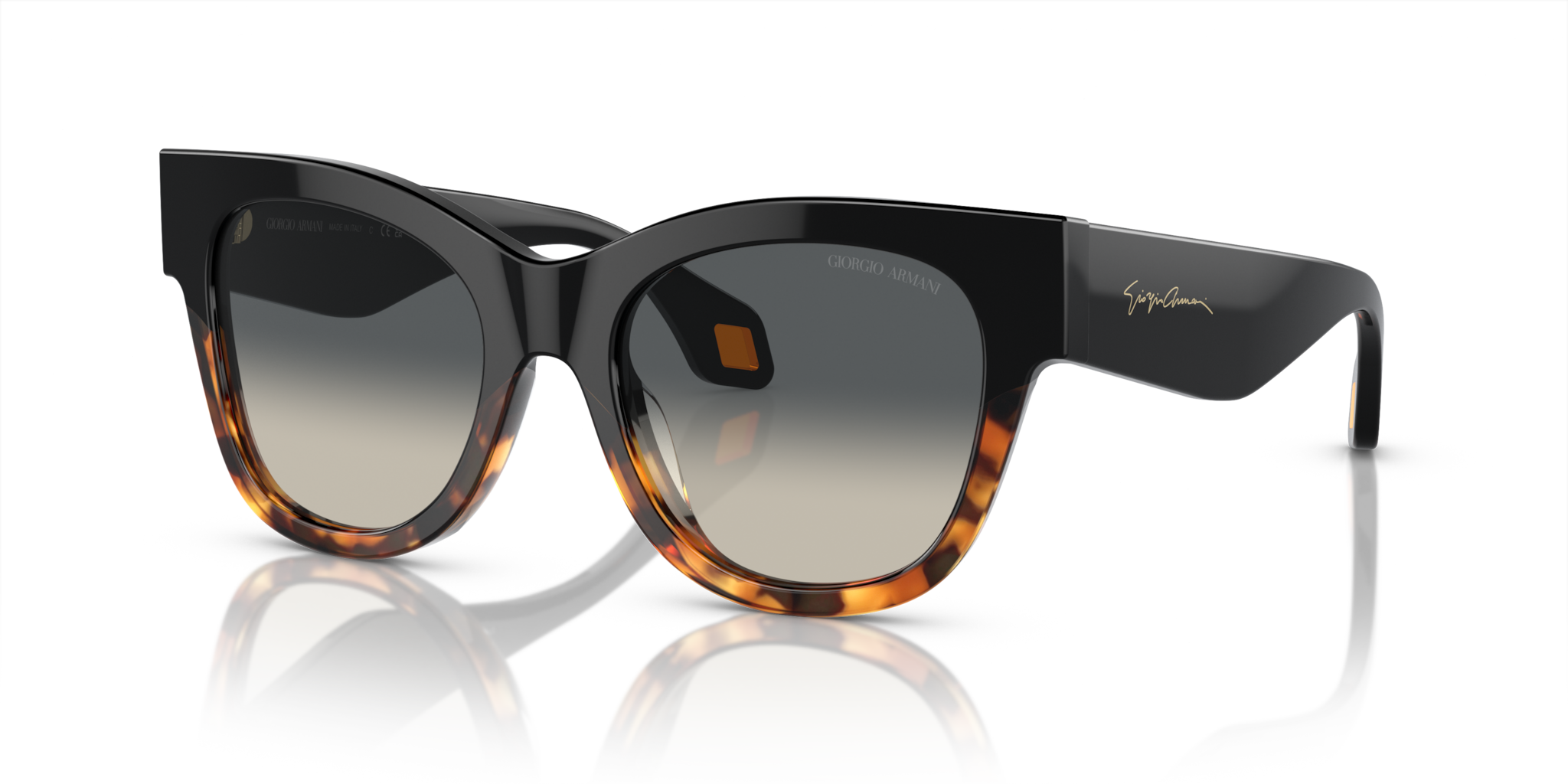 Occhiali da Sole Donna Giorgio Armani AR8195U Neri Giallo Havana