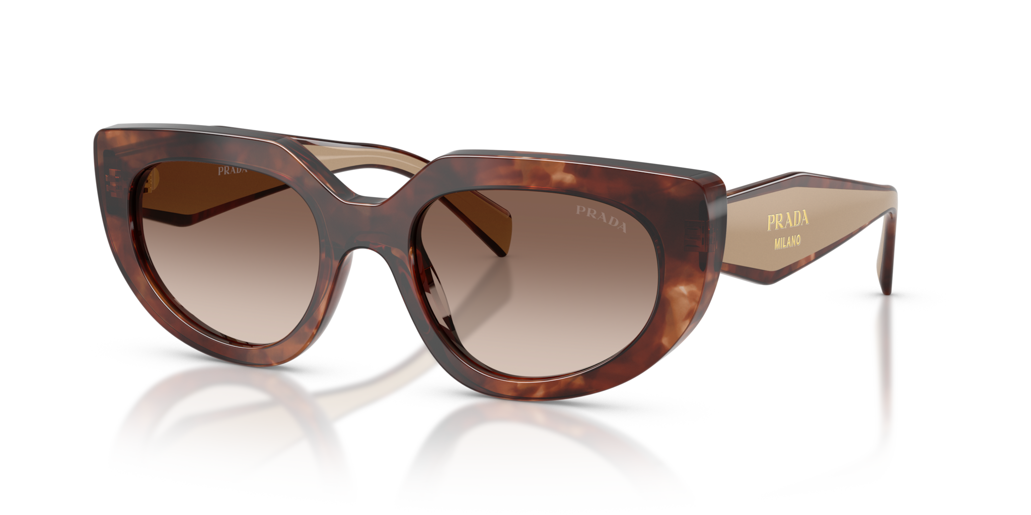 Occhiali da sole Prada PR D02S donna Caramel Tortoise - Originali