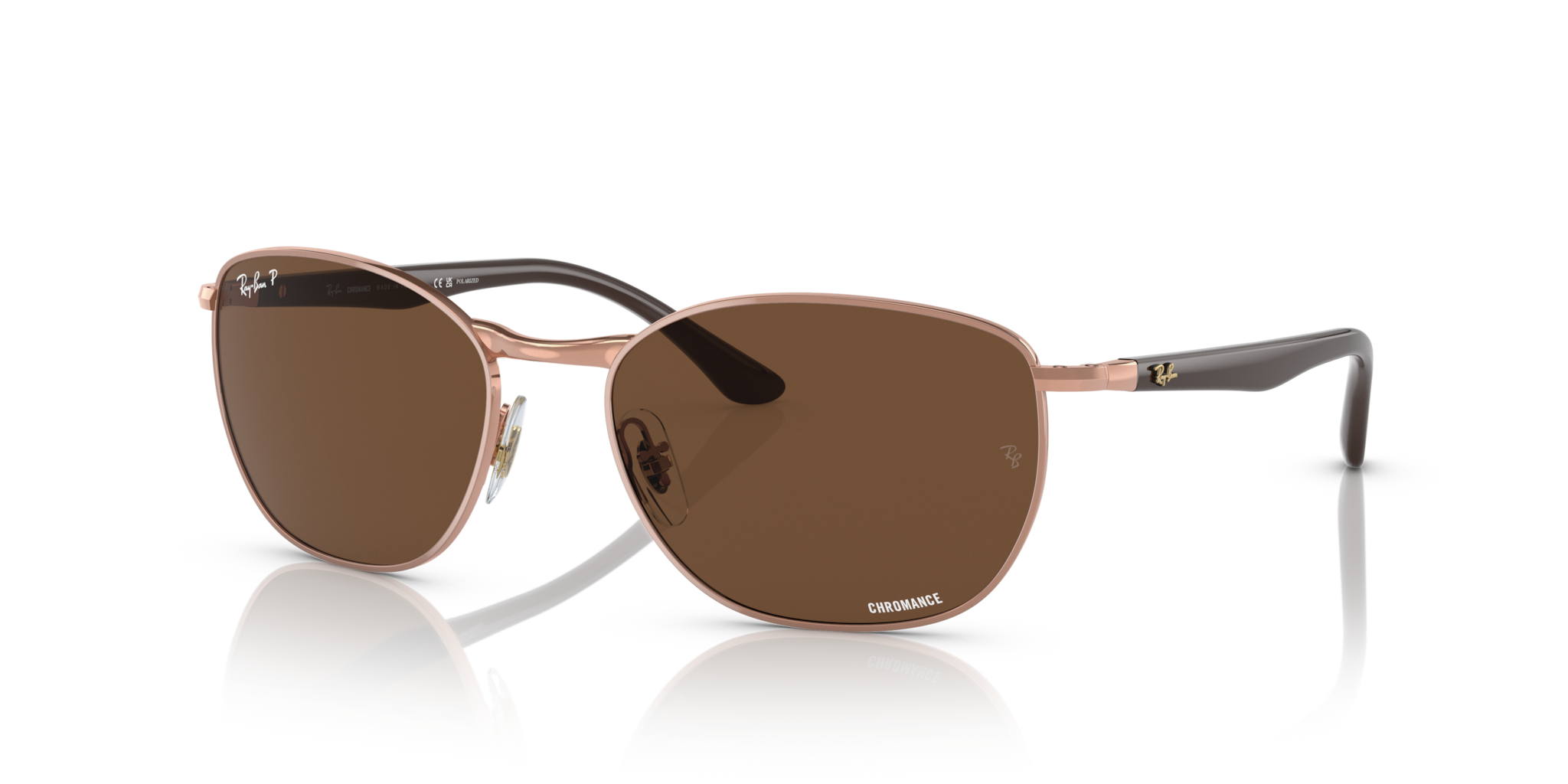 Occhiali da Sole Ray-Ban RB3702 Polarizzati Rose Gold | Originali