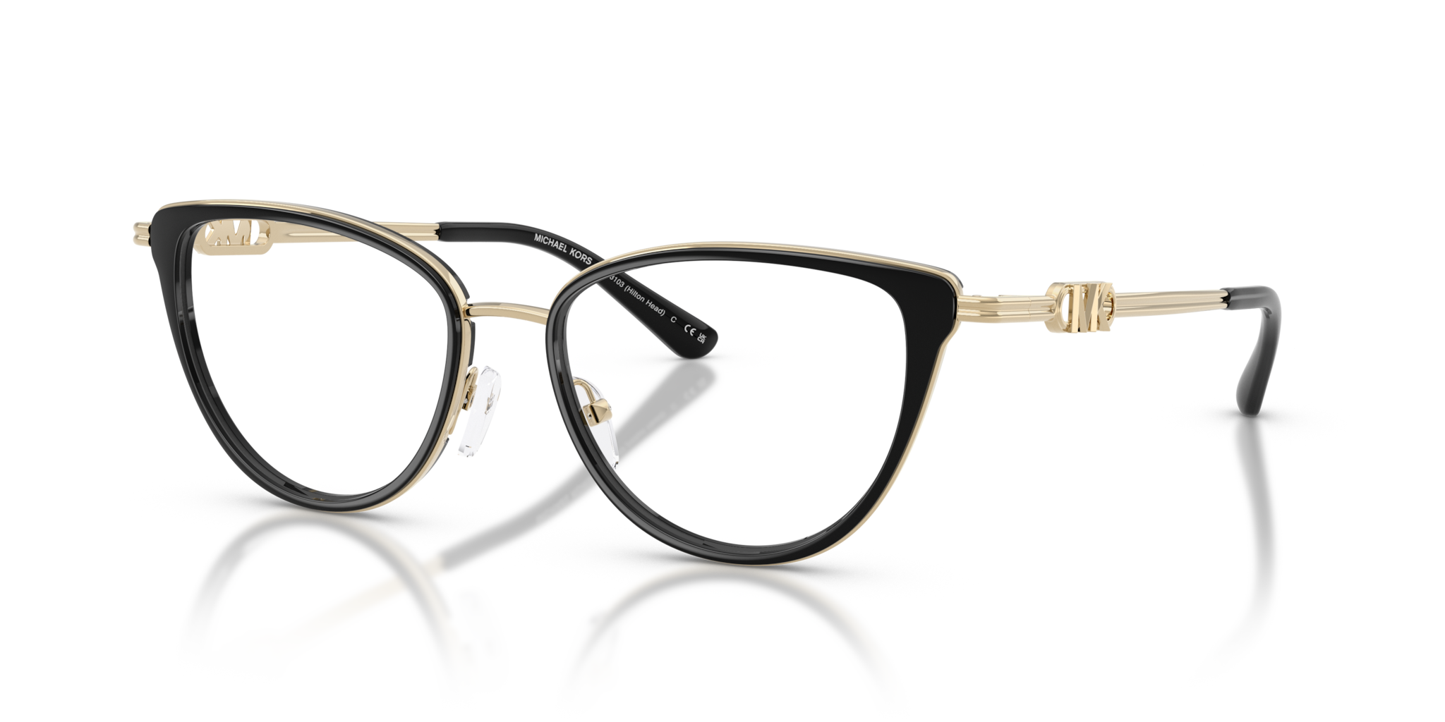 Occhiali da vista Michael Kors Hilton Head Neri Donna | Eleganza Moder