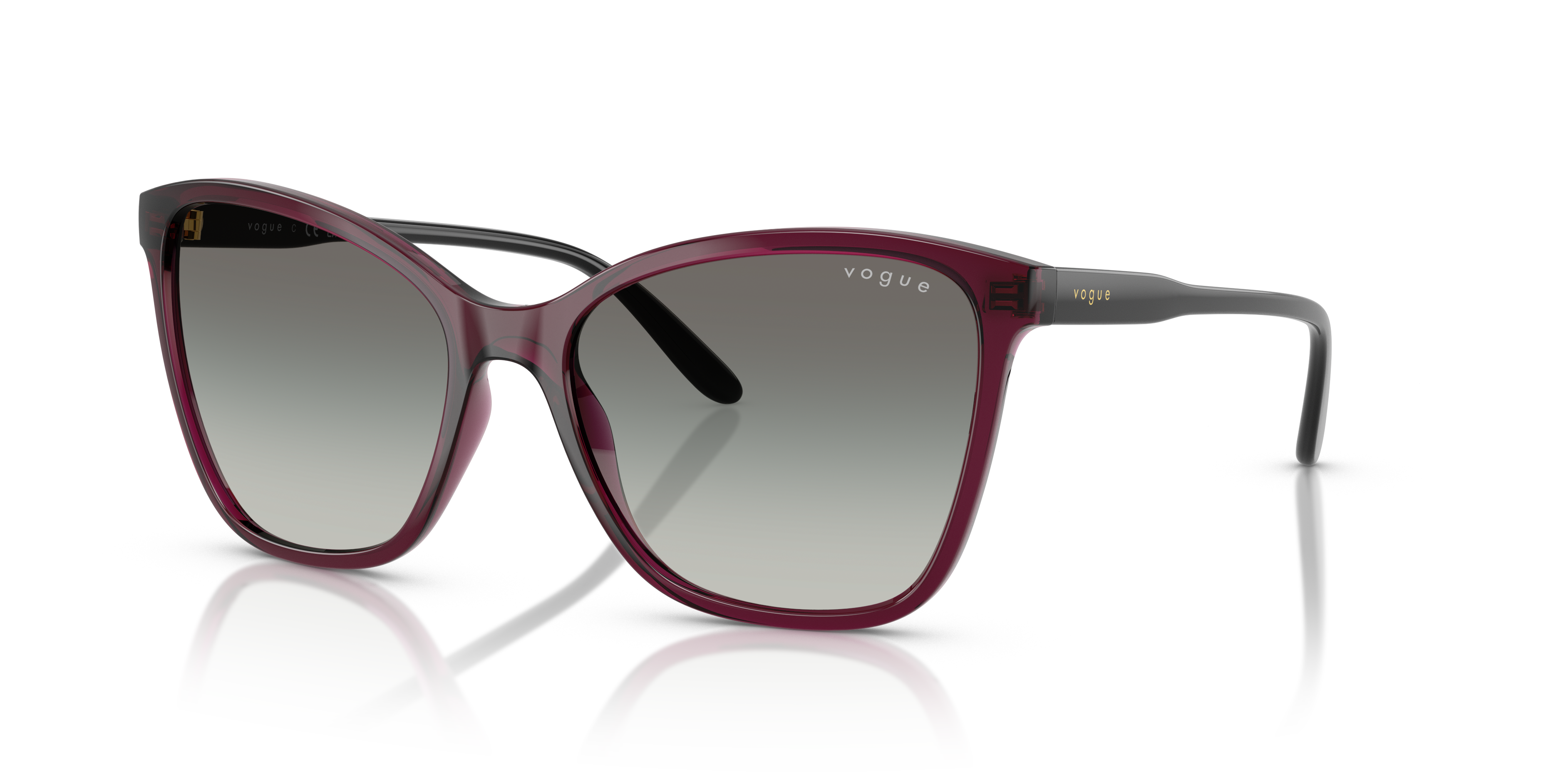 Occhiali da sole Vogue VO5520S Transparent Cherry donna originali