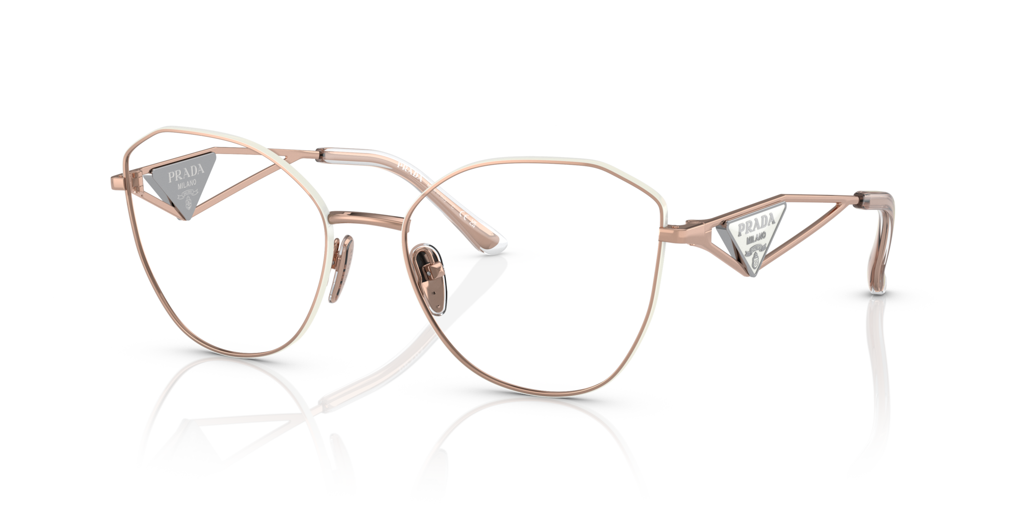 Occhiali da Vista Prada 0PR 52ZV Pink Gold | Stile Femminile