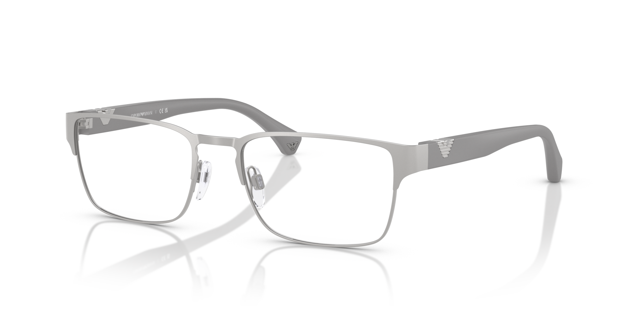 Occhiali da Vista Uomo Emporio Armani 0EA1027 Argento Opaco